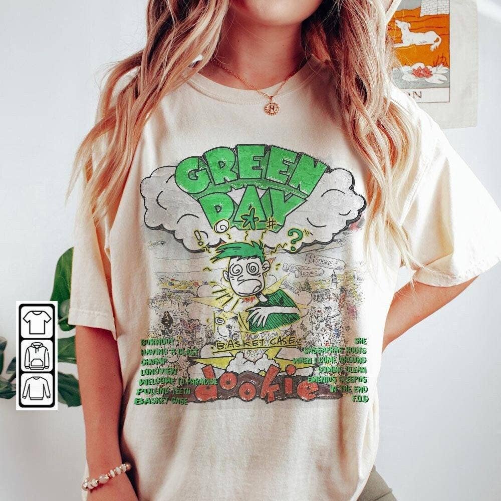 Dookie Basket Case Album 90s Shirt, Green Day Tour Tee Hoodie, Sweatshirt | PodTeesHub.com