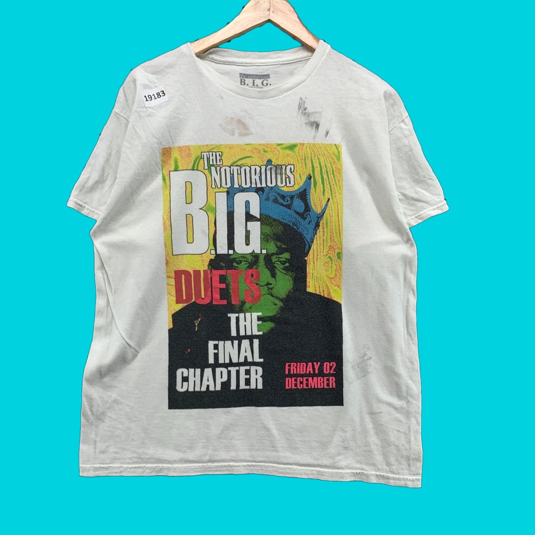 Vintage Notorious Big Duets The Final Chapter Shirt White Adult Large Music Hip Hop T 22x27 Mens Hoodie, Sweatshirt