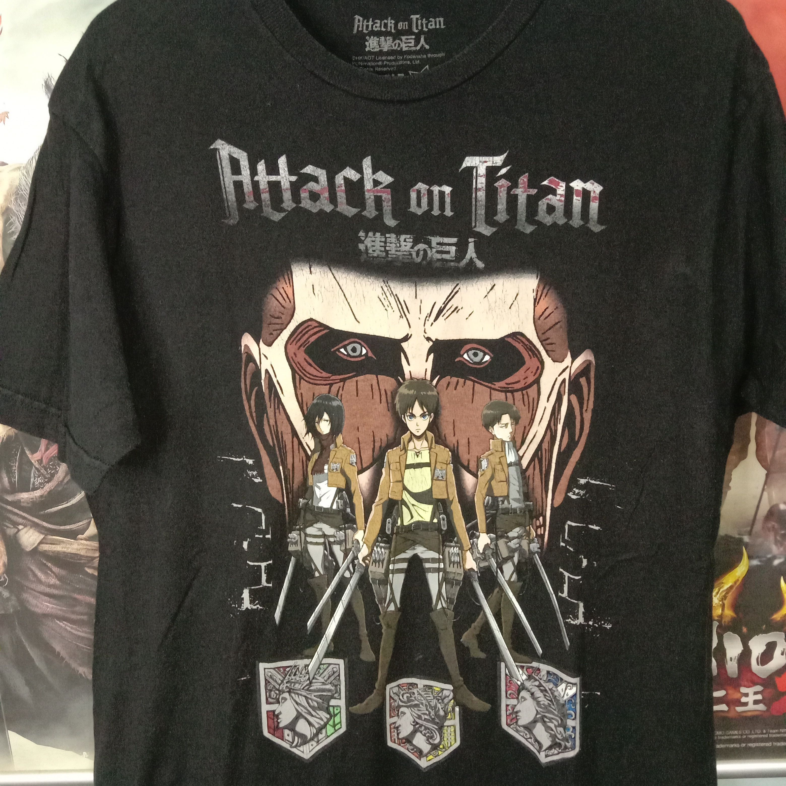 Anime Attack On Titan Shingeki No Kyojin T Shirt Anime Manga Rare Hoodie, Sweatshirt | PodTeesHub.com
