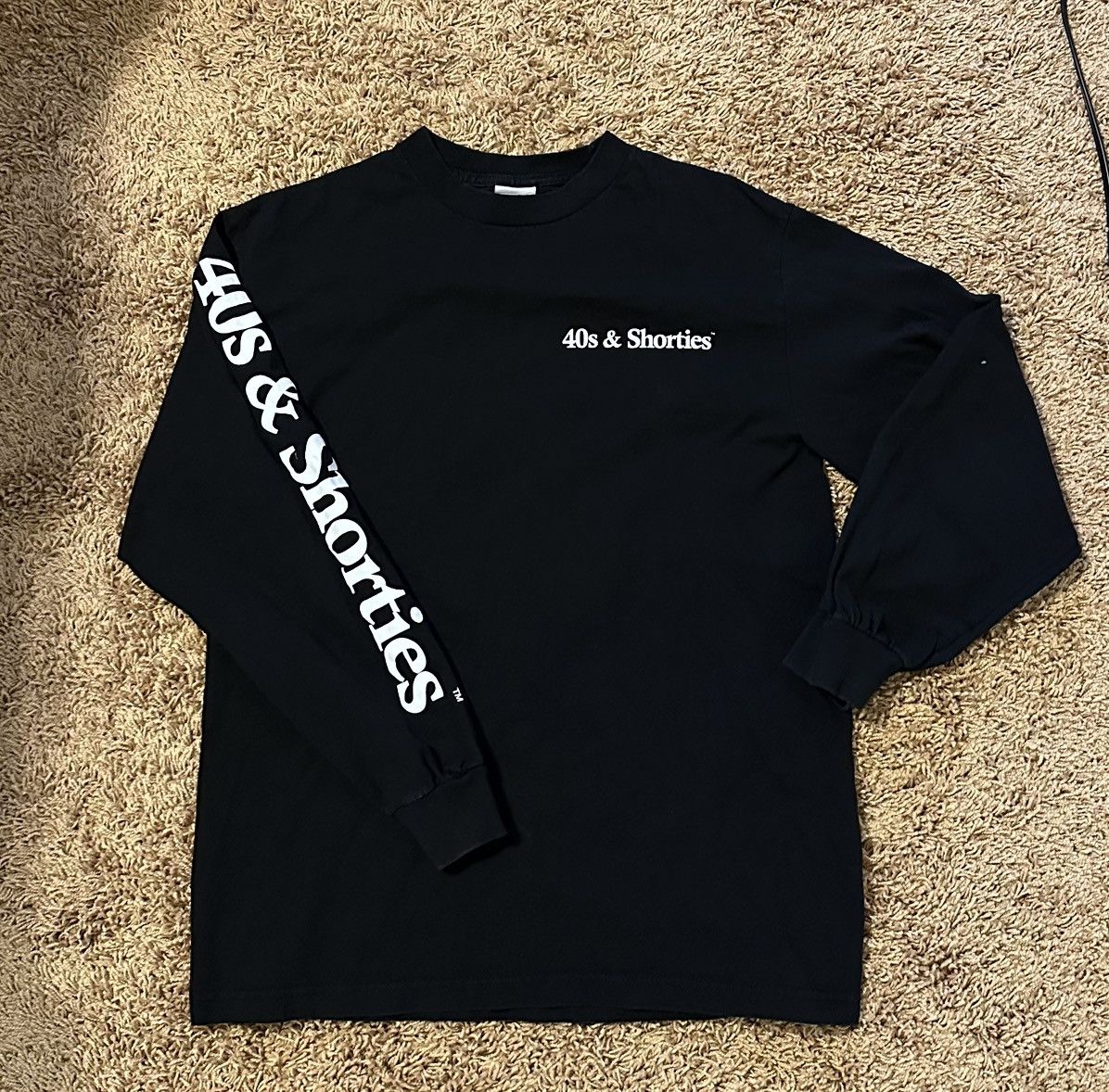 40 S Shorties 40s And Shorties Essential Logo Long Sleeve Black M New T-Shirts, Hoodie, Sweatshirt | PodTeesHub.com
