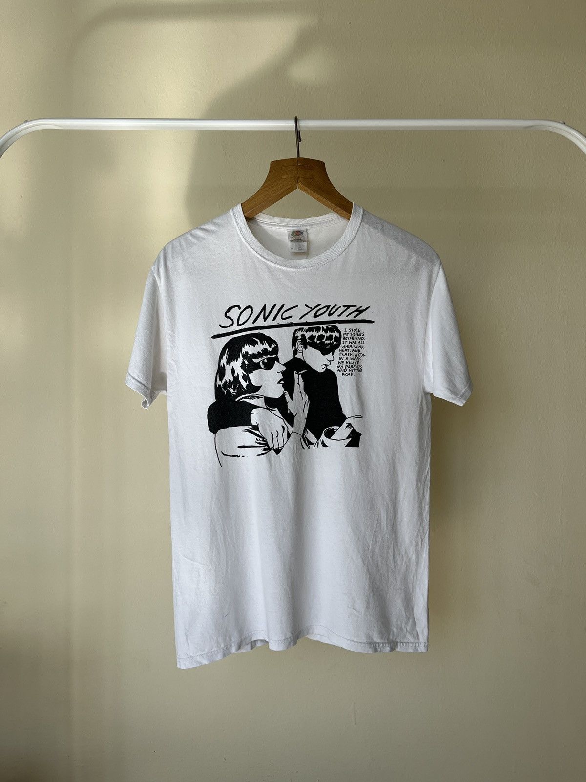 Band Tees Vintage 00s Sonic Youth Band Goo Album Hoodie, Sweatshirt | PodTeesHub.com