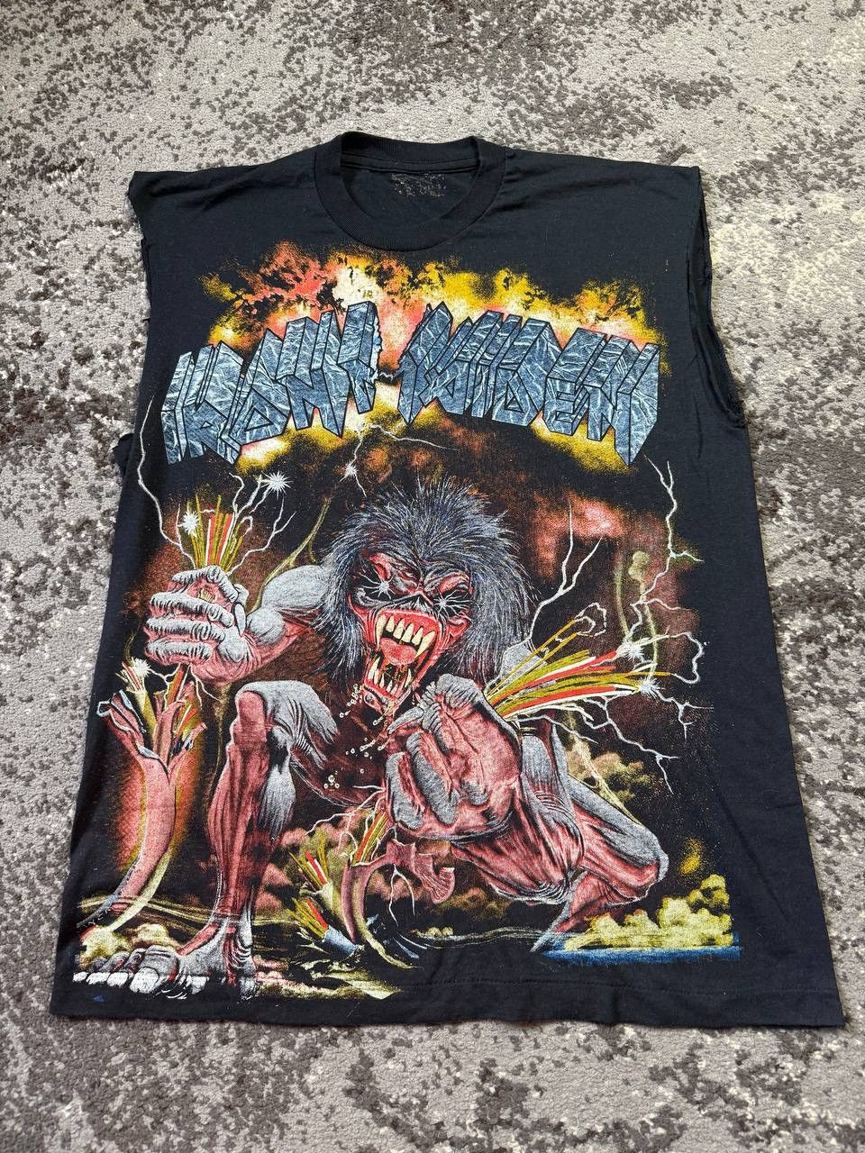 Iron Maiden Vintage Y2k Iron Maiden 90 A Real Live One Rock Tour Custom T-Shirts, Hoodie, Sweatshirt | PodTeesHub.com