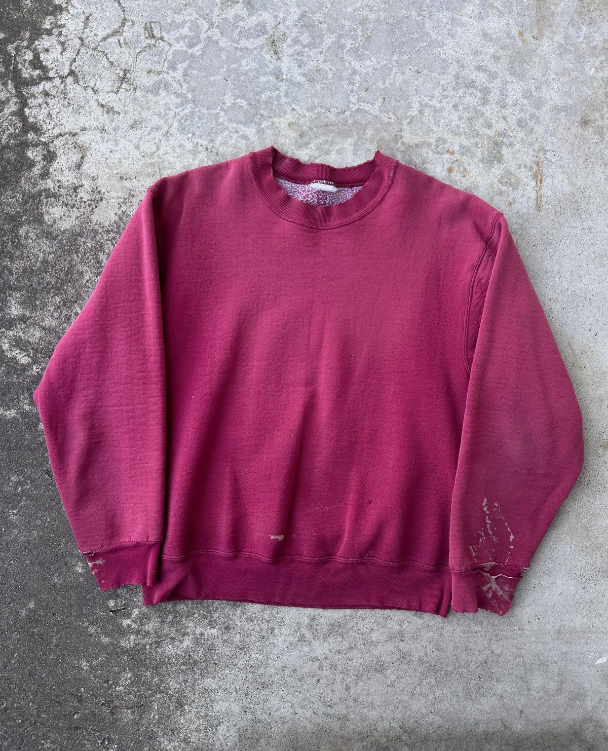 Vintage Burgundy Trashed Paint Splatter Distressed Sweatshirt T-Shirts, Hoodie | PodTeesHub.com