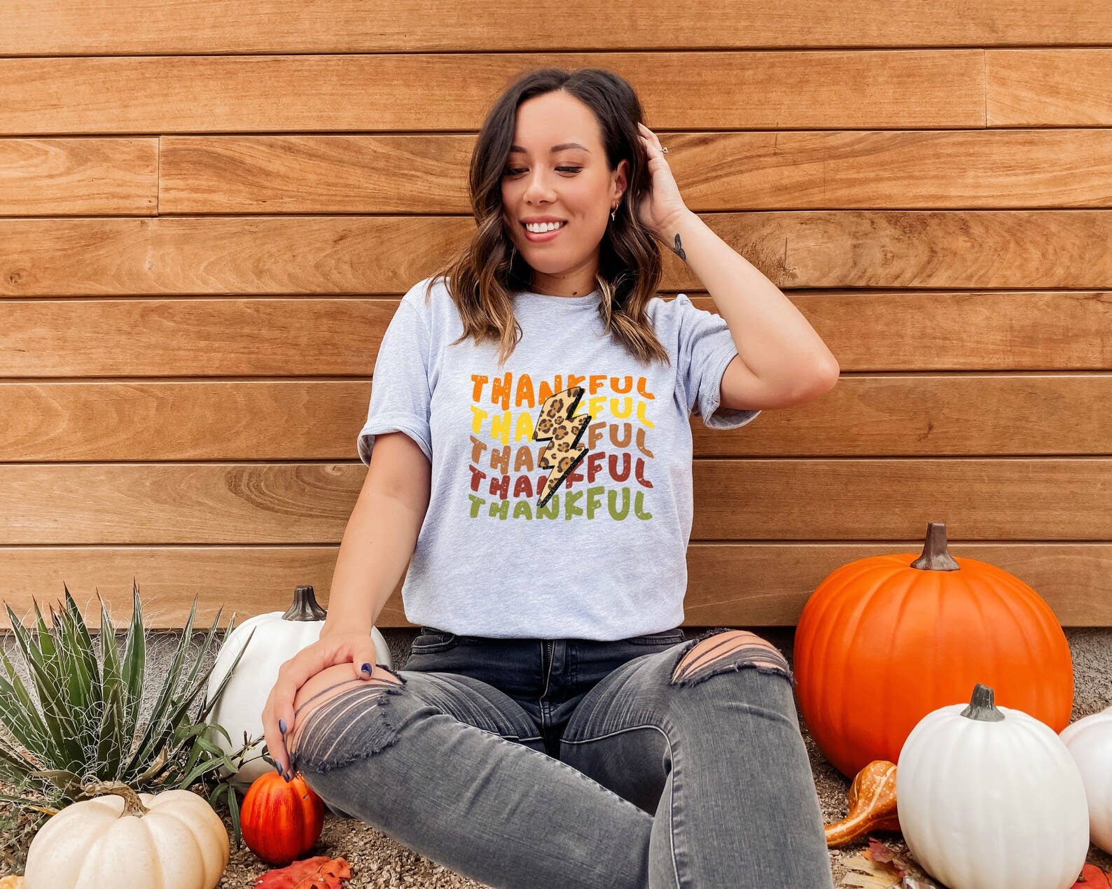 Thankful T-Shirt - Thanksgiving Tee Hoodie, Sweatshirt | PodTeesHub.com