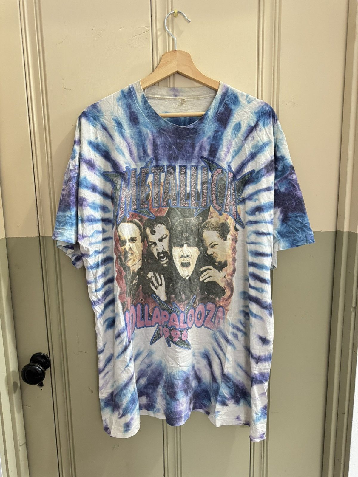 Vintage Lollapalooza Metallica 1996 Tie Dye Tee Hoodie, Sweatshirt | PodTeesHub.com