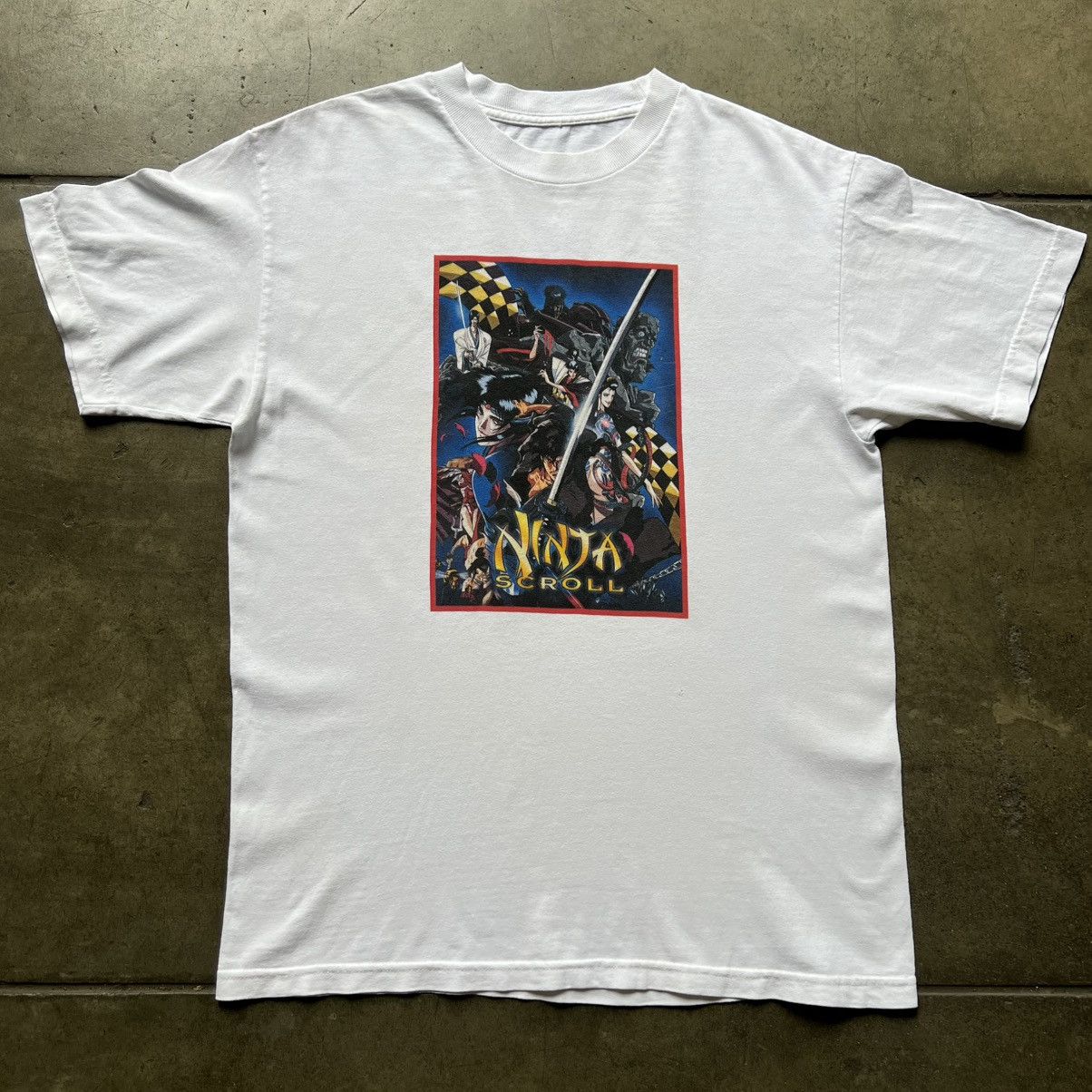 Japanese Brand X Vintage Vtg 00s Ninja Scroll Manga Anime Shirt Akira Evangeli T-Shirts, Hoodie, Sweatshirt