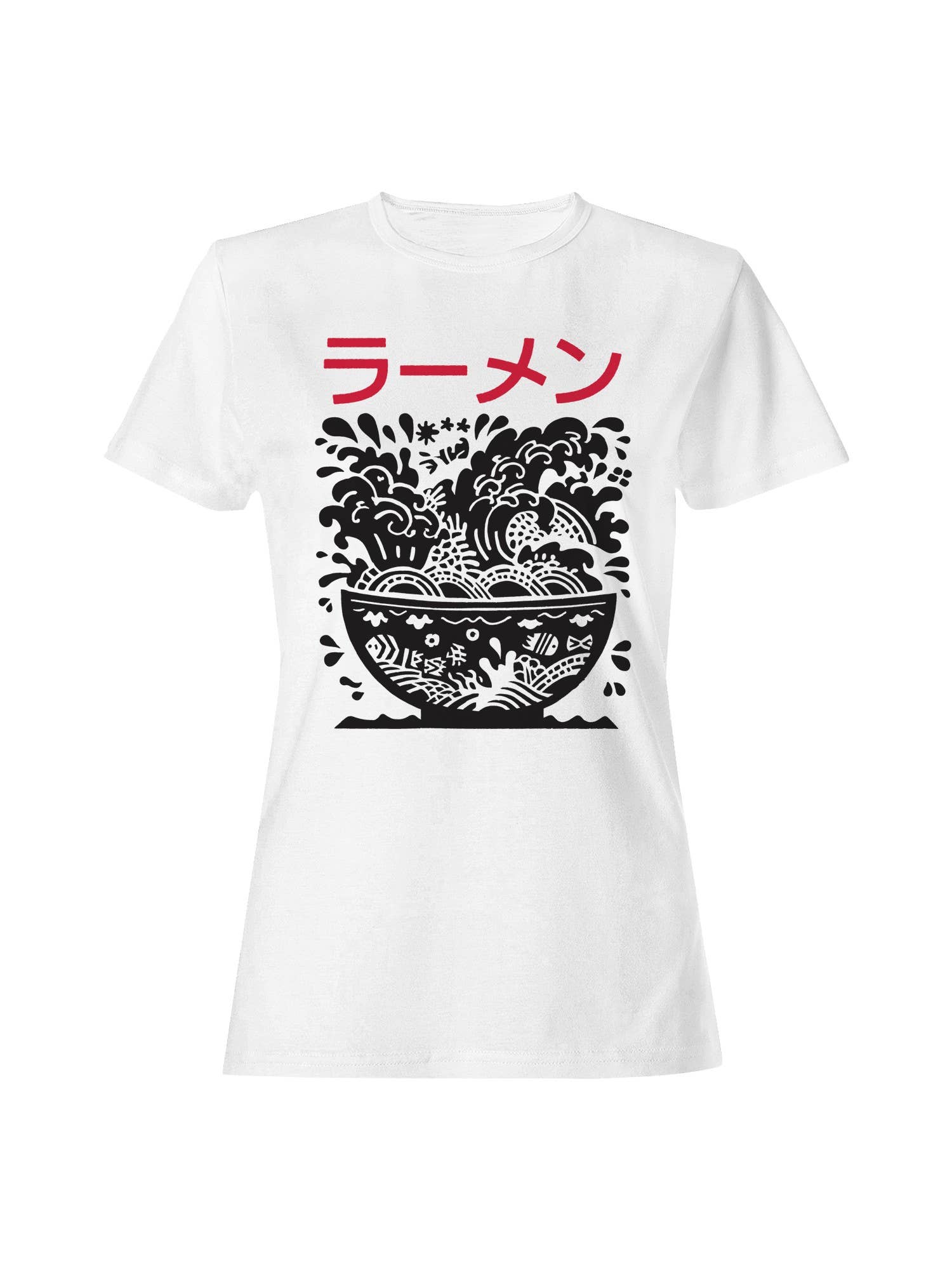 Ramen Wave Art - Japanese Style Women's T-Shirt Hoodie, Sweatshirt | PodTeesHub.com