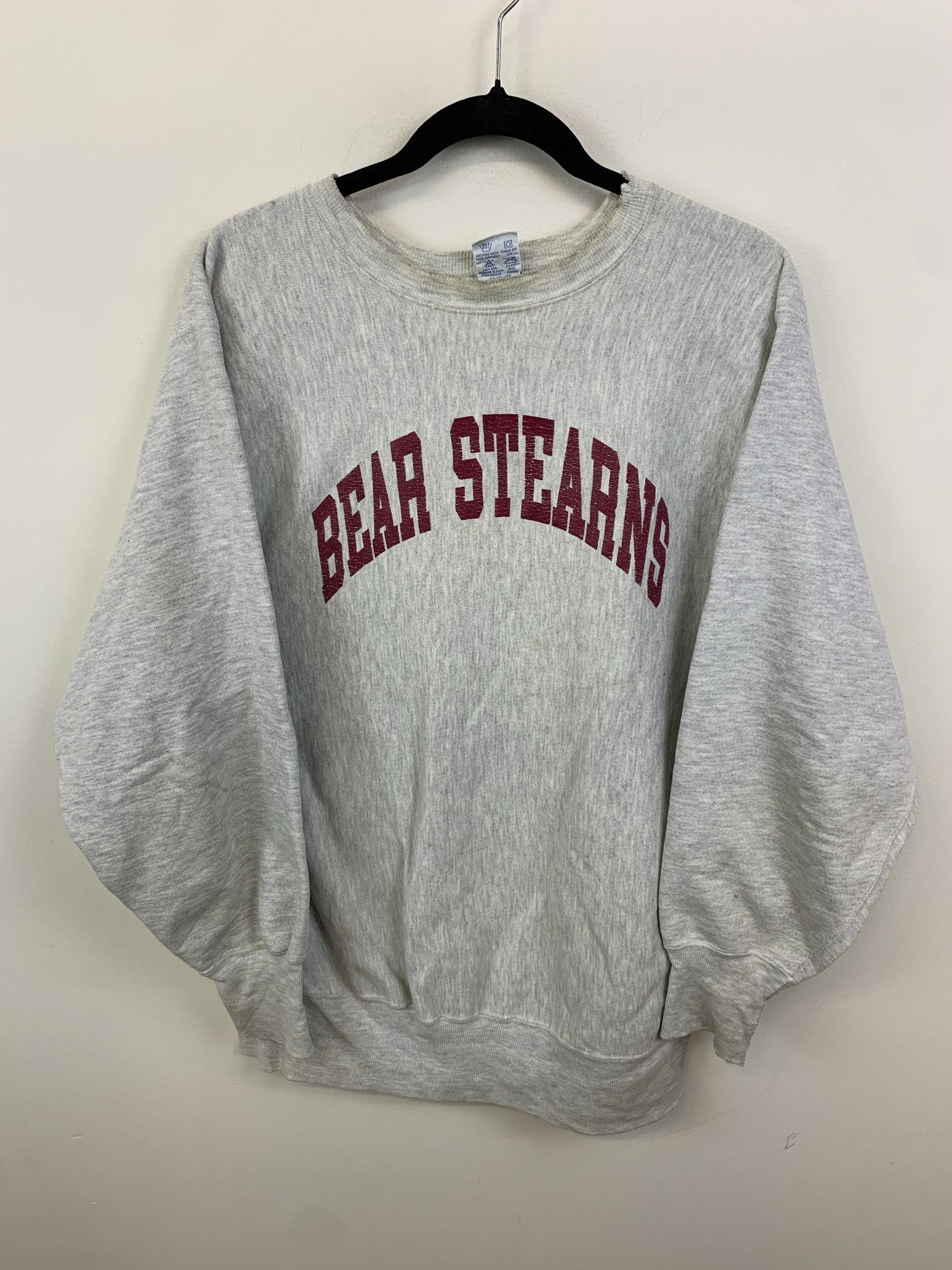 Vintage 1990s Champion Bear Stearns Investment Bank Reverse Weave Crewne T-Shirts, Hoodie, Sweatshirt