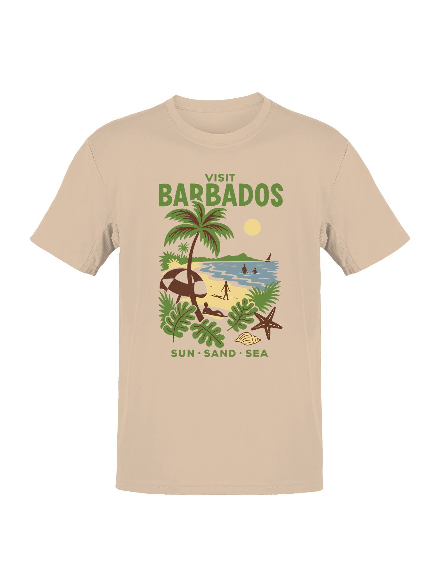 Visit Barbados: Sun, Sand, Sea Men's T-Shirt Hoodie, Sweatshirt | PodTeesHub.com
