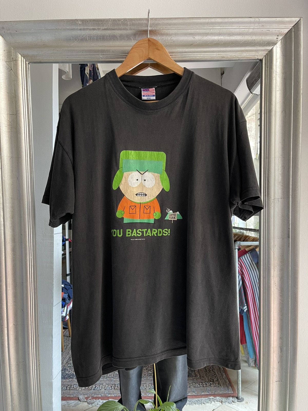 Vintage South Park Kyle You Bastards 1999 T Shirt Hoodie, Sweatshirt | PodTeesHub.com