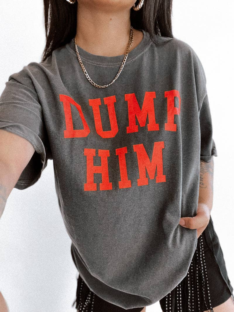 Dump Him Feminist Girl Power Tee - Smoke Hoodie, Sweatshirt | PodTeesHub.com