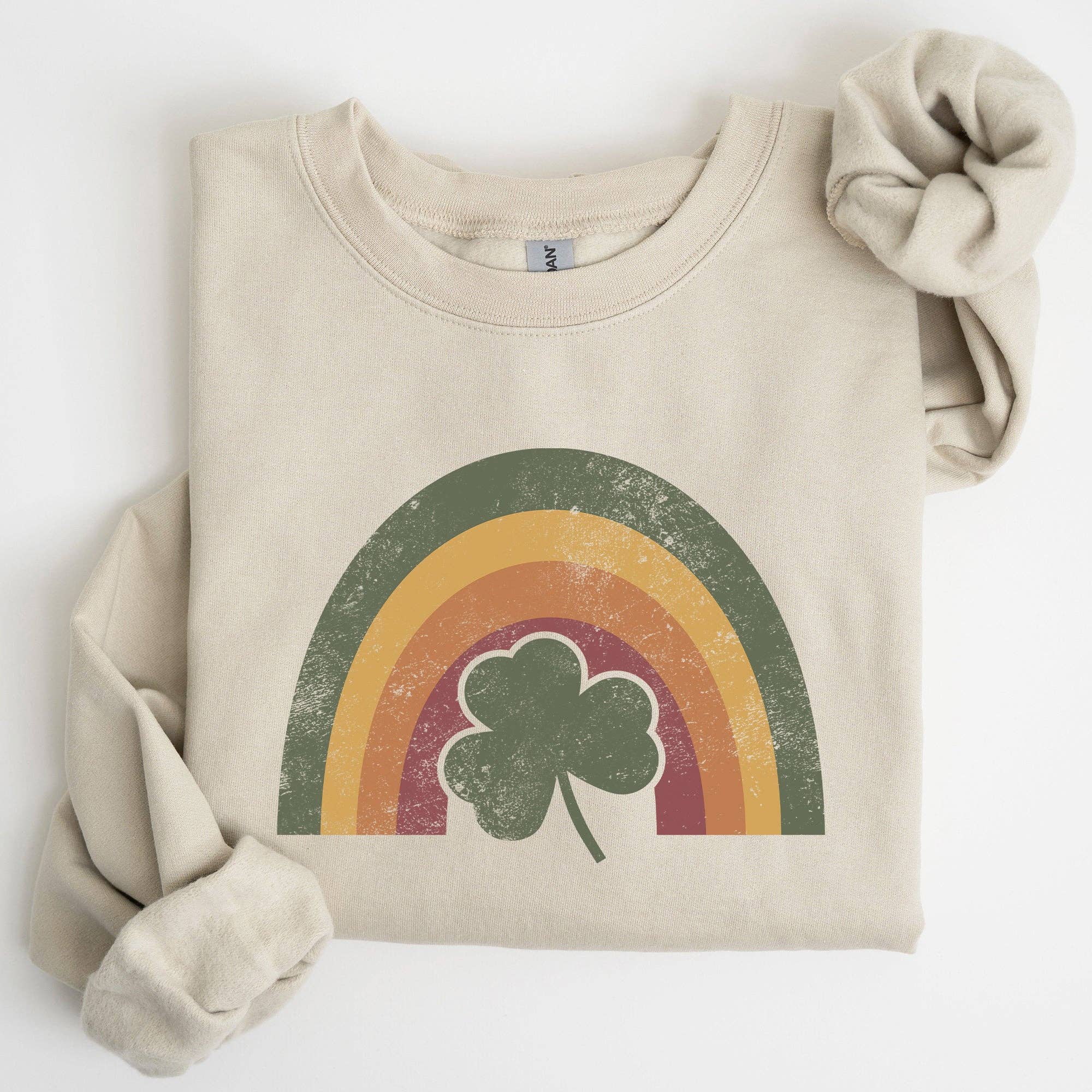 Vintage, Irish, Rainbow, Lucky, St Patrick's Day, Sweatshirt T-Shirts, Hoodie | PodTeesHub.com