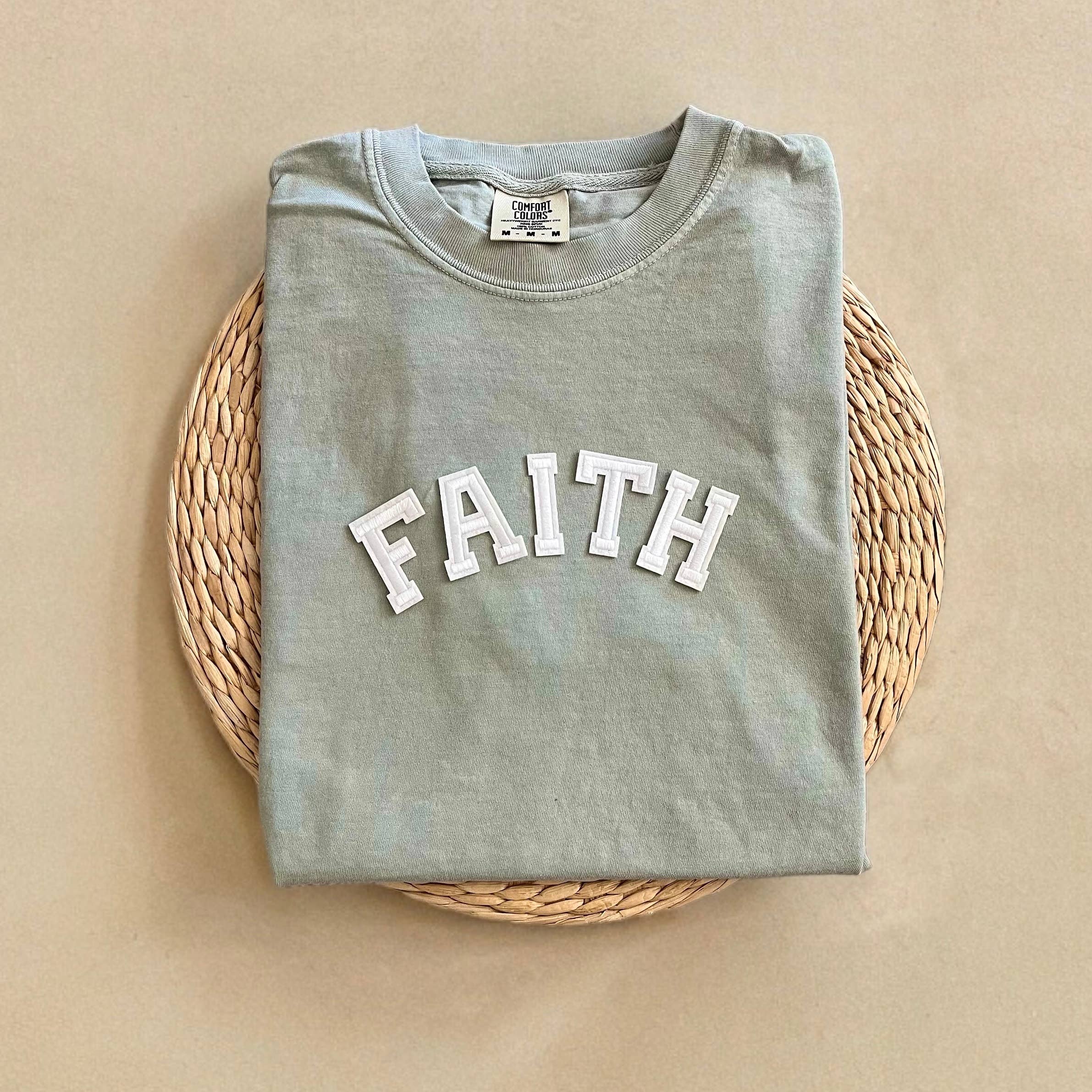 Comfort Colors Faith Shirt, Christian Shirt Hoodie, Sweatshirt | PodTeesHub.com