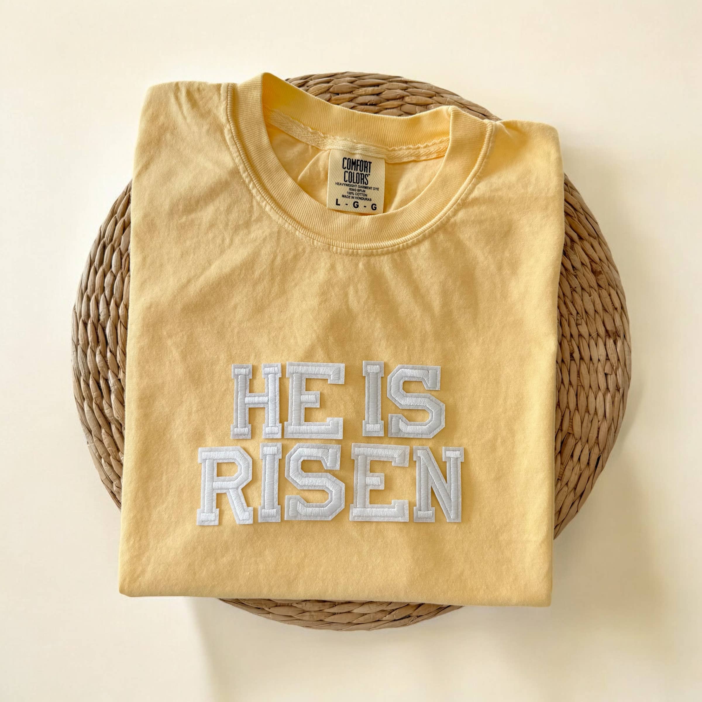 Comfort Colors He Is Risen Shirt, Christian Shirts Hoodie, Sweatshirt | PodTeesHub.com