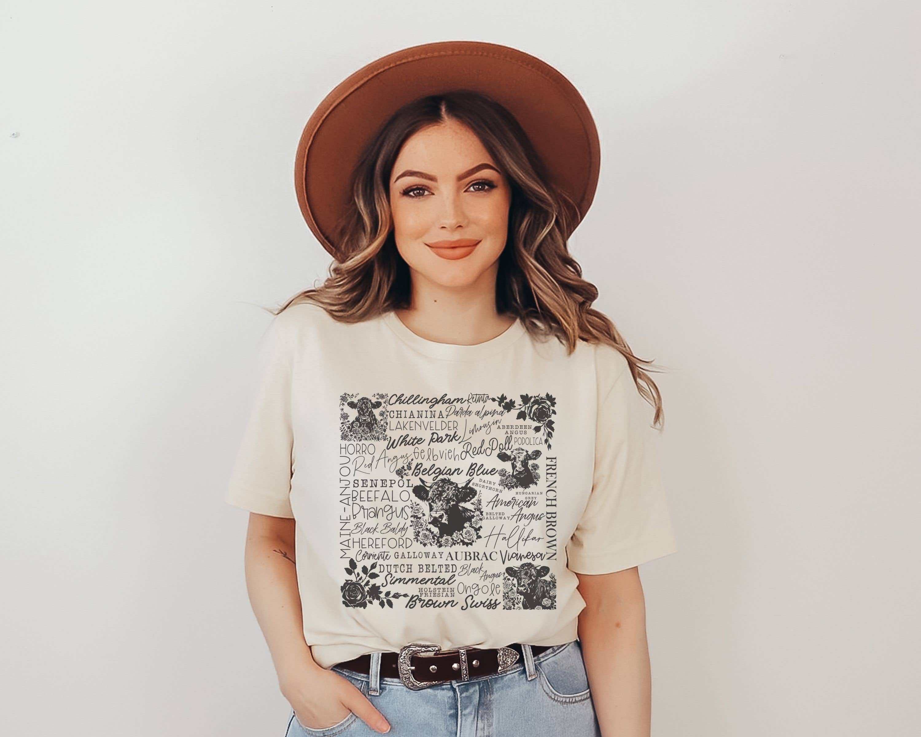 Cow Subway Art Graphic Tee | Farm Western Wear Cow Shirt Hoodie, Sweatshirt | PodTeesHub.com