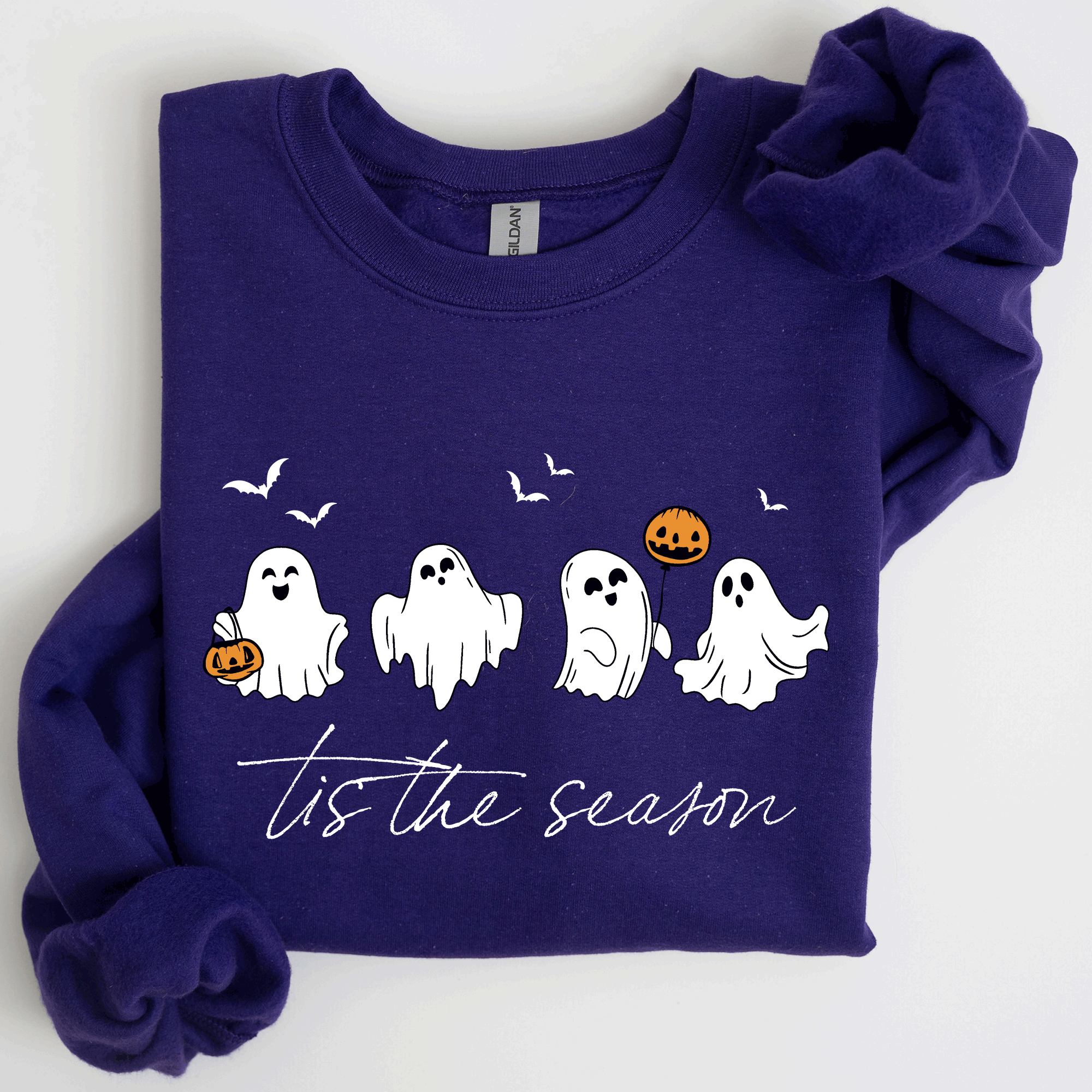 Tis the Season, Cute Ghosts, Halloween Sweatshirt T-Shirts, Hoodie | PodTeesHub.com