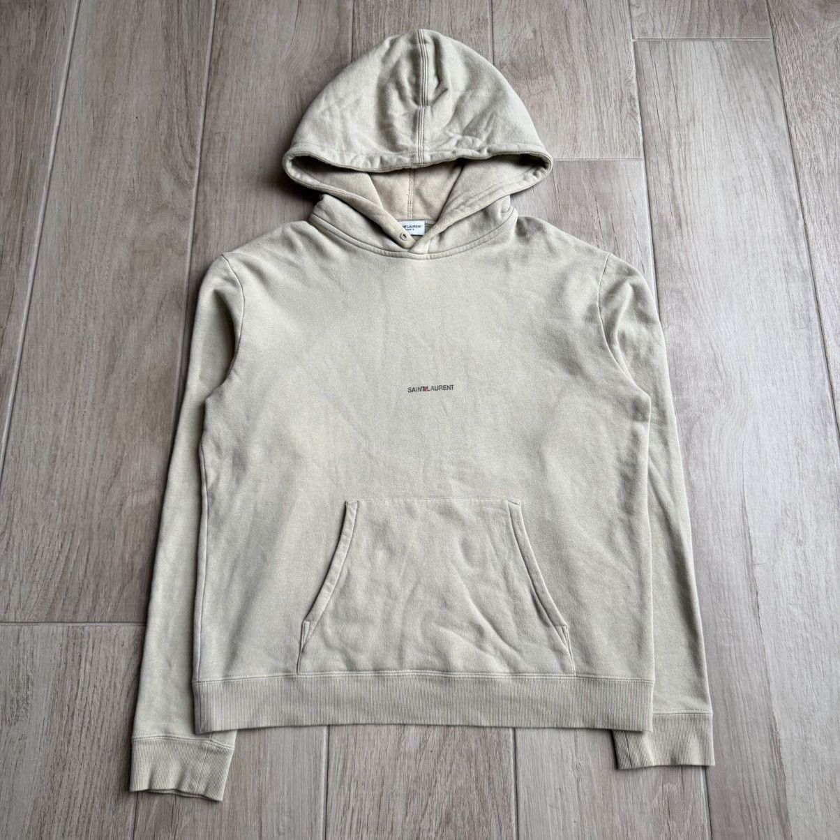 Saint Laurent Paris Fw2020 Faded Logo Hoodie Sweatshirt T-Shirts | PodTeesHub.com