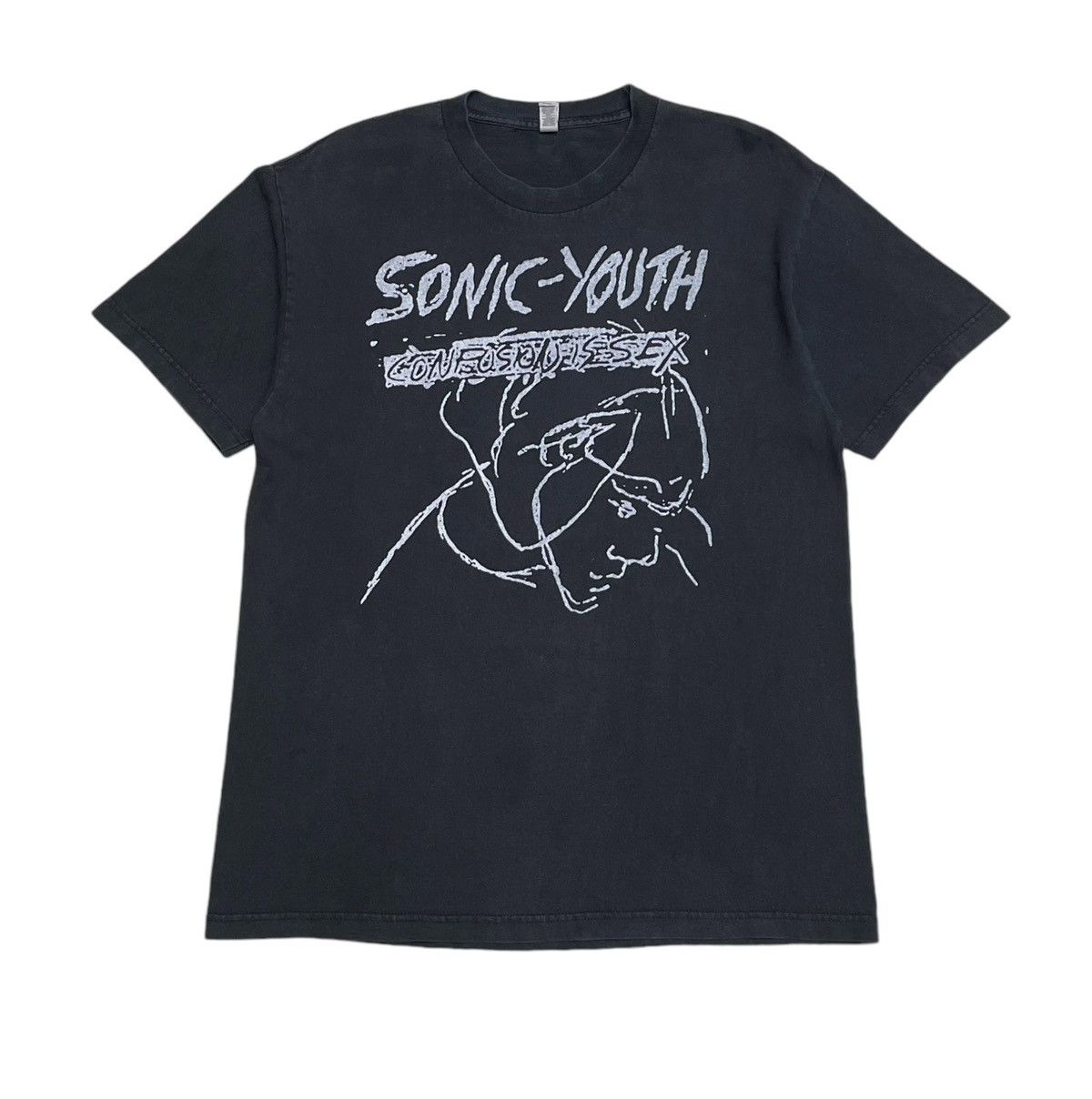 Vintage Y2k Band Sonic Youth Confusion Is Sex T Shirt 2000s Hoodie, Sweatshirt | PodTeesHub.com