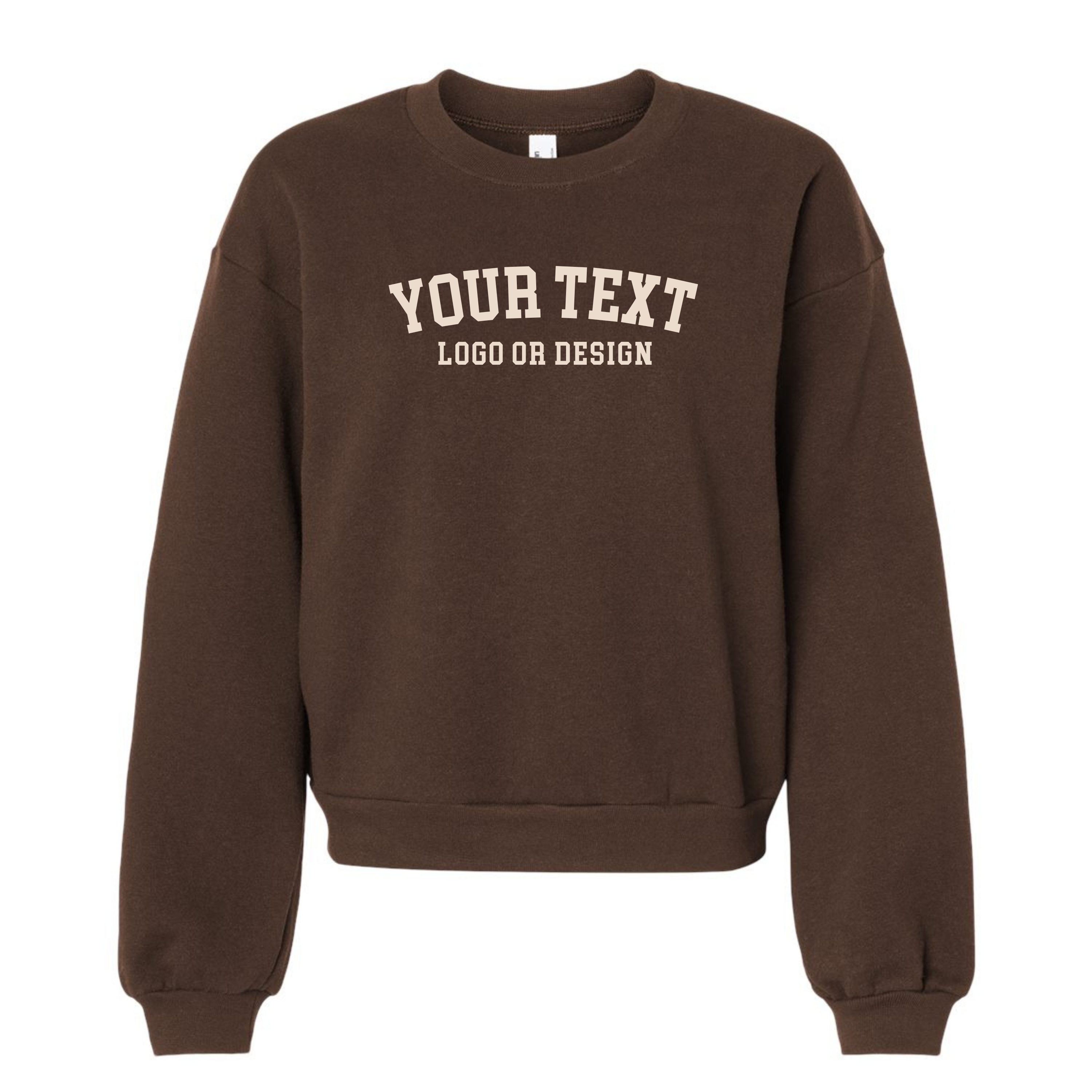 Custom Logo Women's Bubble Sleeve Boxy Athletic Sweatshirt T-Shirts, Hoodie | PodTeesHub.com