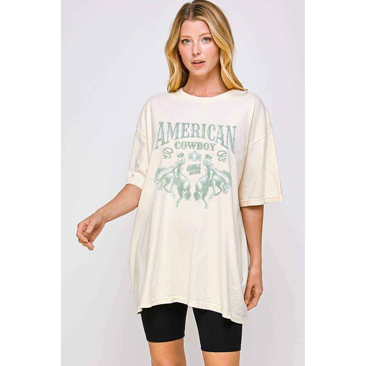 American Cowboy  Graphic Oversized Tee Hoodie, Sweatshirt | PodTeesHub.com