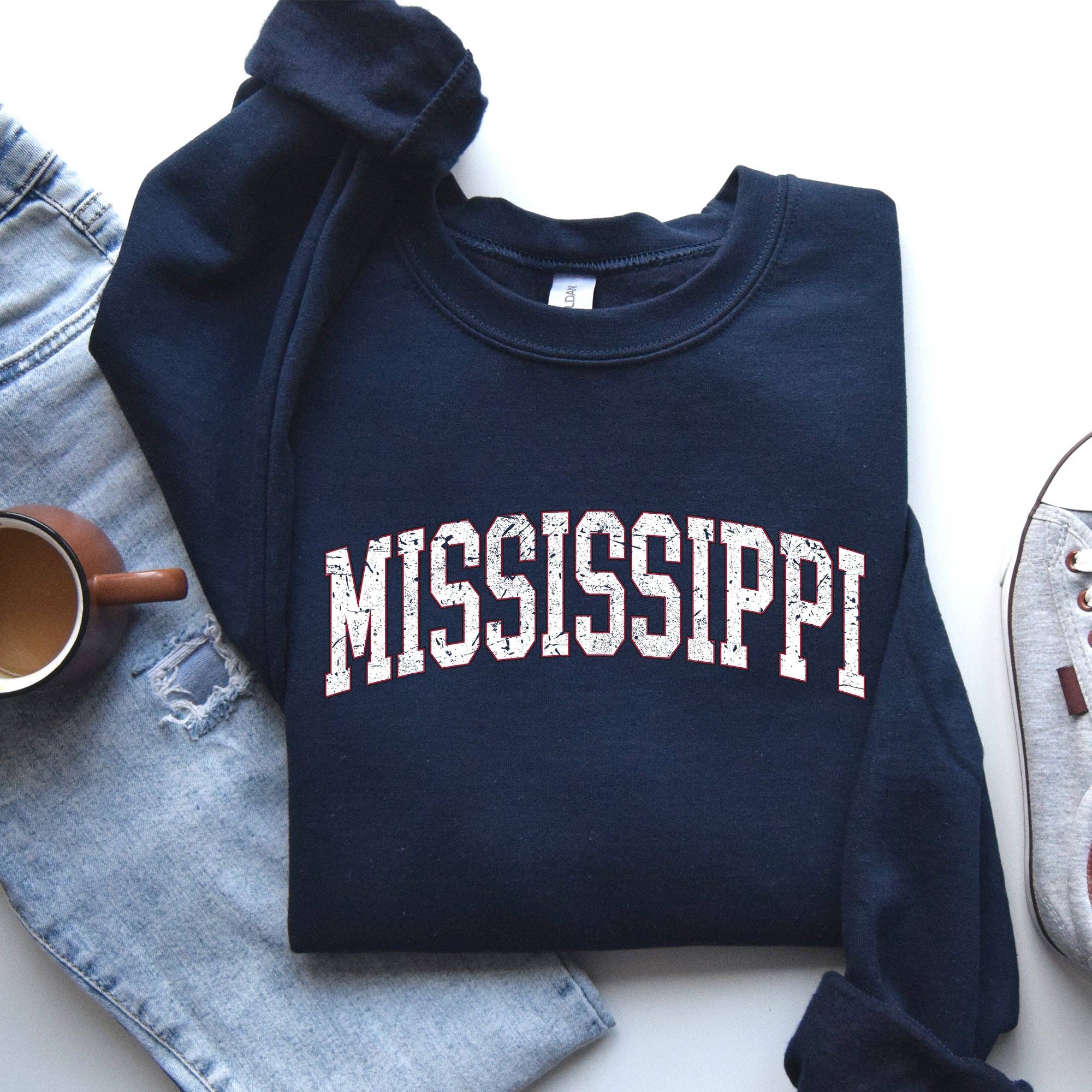Mississippi, Football, Sports, Game Day, State Sweatshirt T-Shirts, Hoodie | PodTeesHub.com