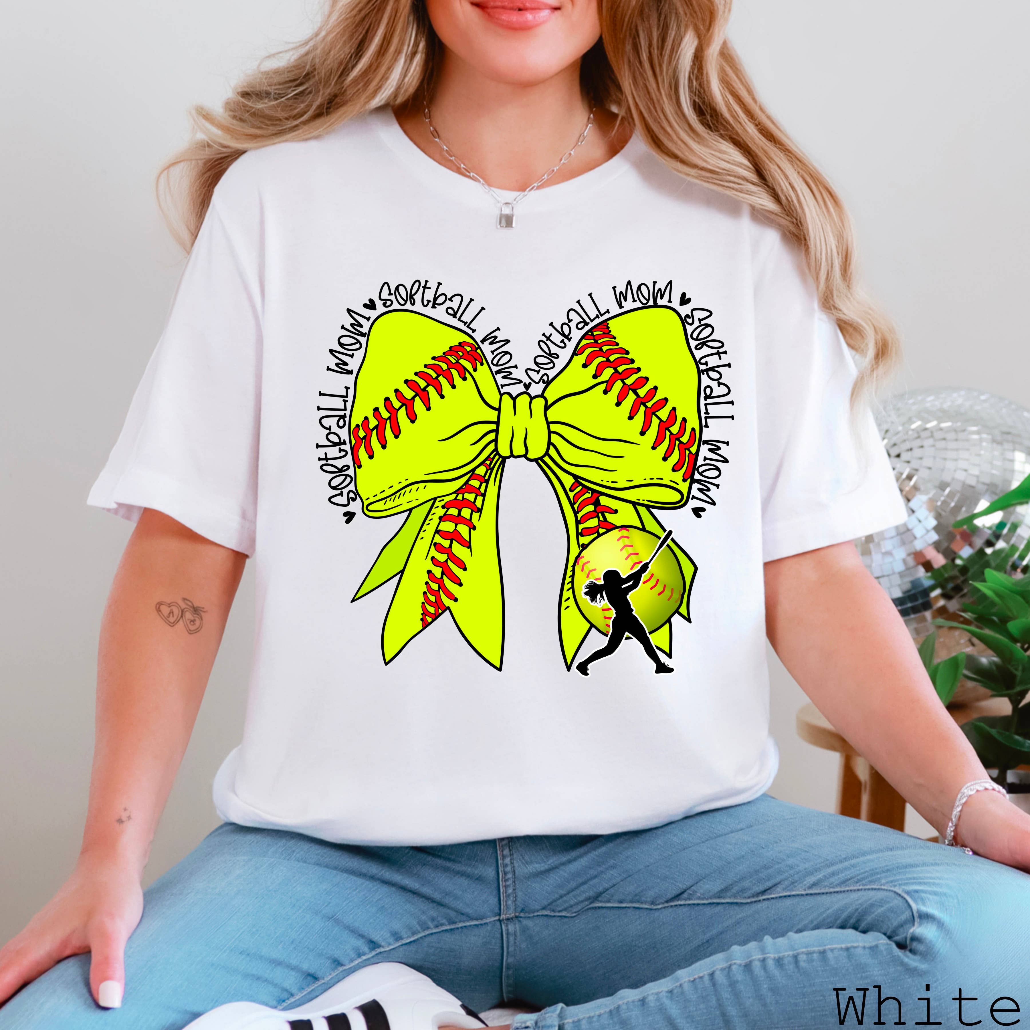 Softball Mom Graphic Tee | Gameday Apparel | Bella Canvas Hoodie, Sweatshirt | PodTeesHub.com