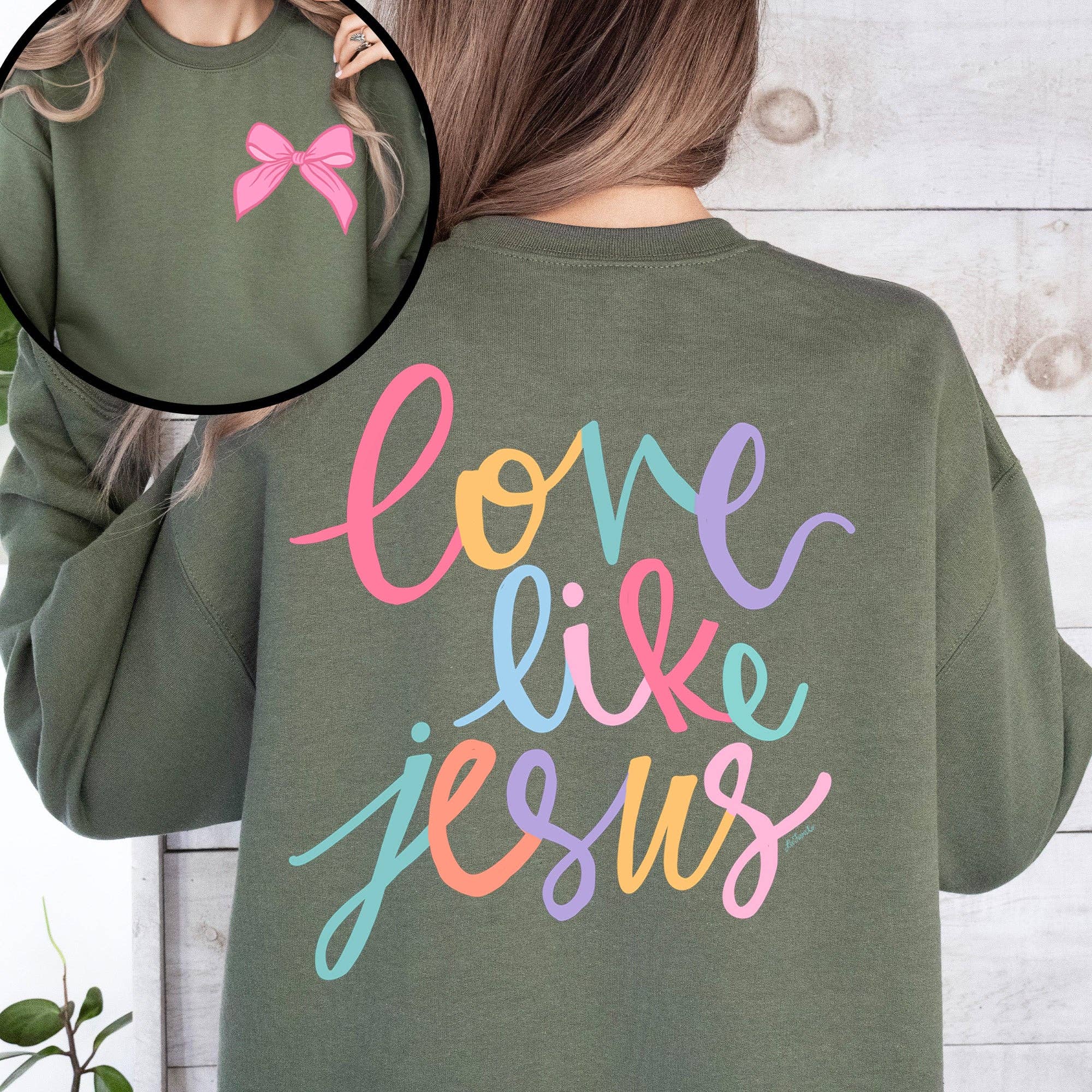 Love Like Jesus, Pastel, Christian, Religious, Sweatshirt T-Shirts, Hoodie | PodTeesHub.com