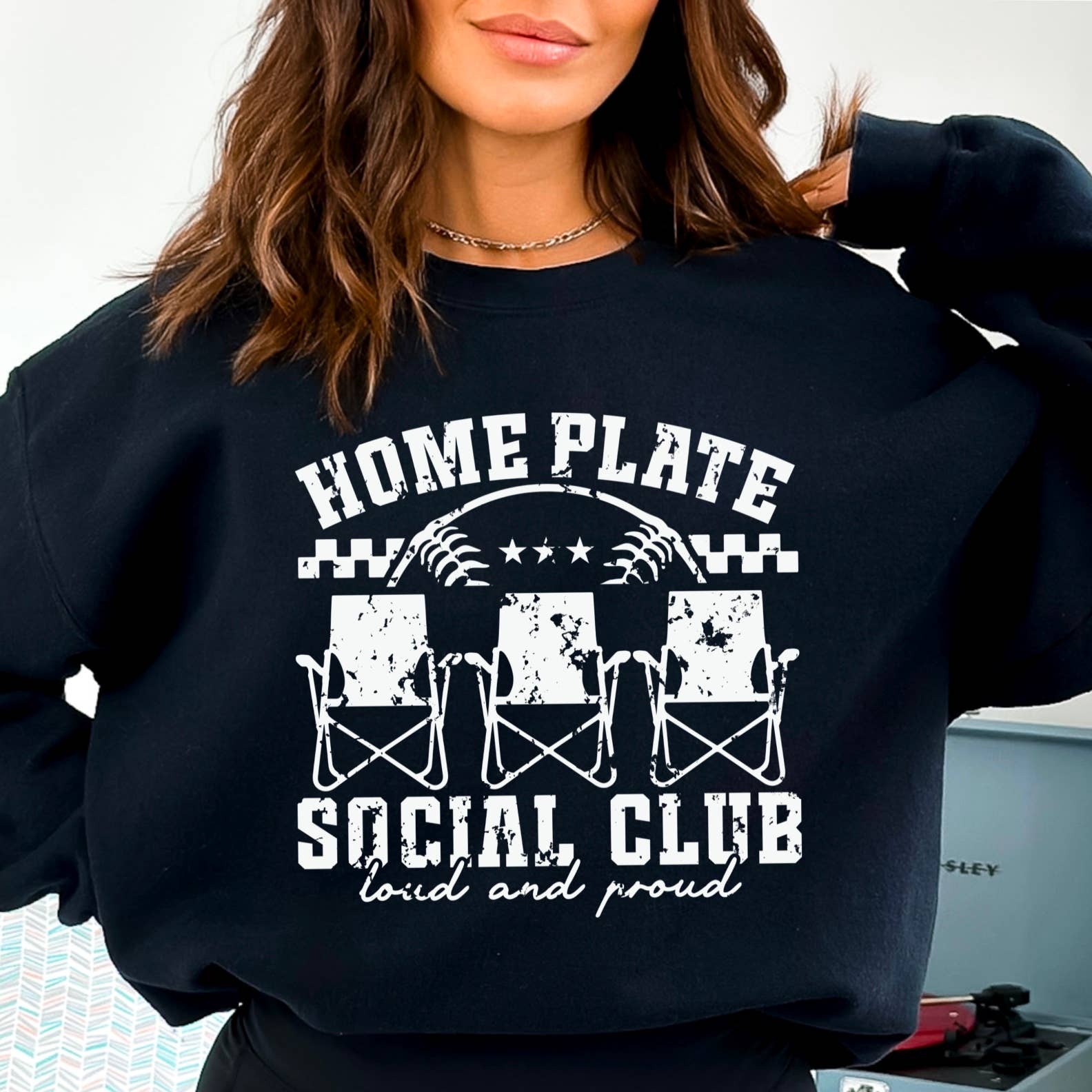 Home Plate Social Club Baseball Graphic Sweatshirt T-Shirts, Hoodie | PodTeesHub.com
