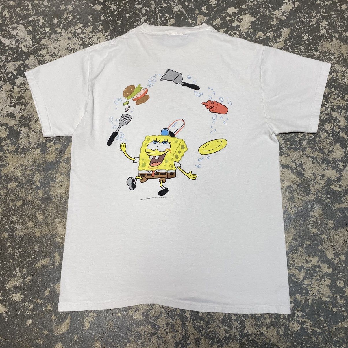 Vintage Spongebob Krusty Krab Fine Dining Staff Tshirt 2001 Hoodie, Sweatshirt | PodTeesHub.com