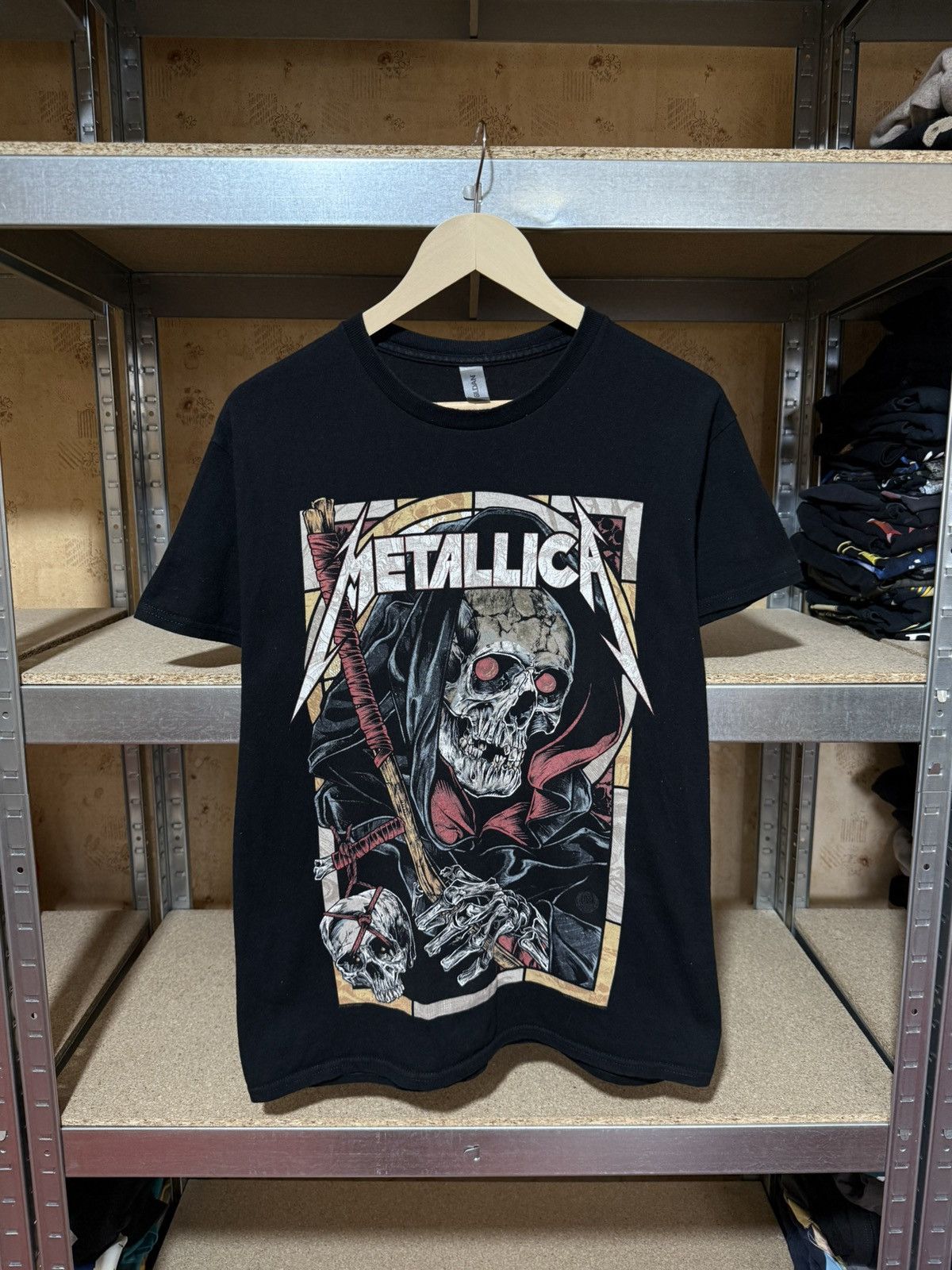 Metallica X Vintage Vintage 2018 Band Metallica Skull Death Metal Rock T Shirt Hoodie, Sweatshirt | PodTeesHub.com