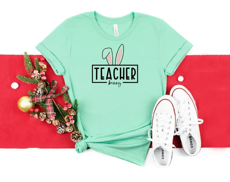 Teacher Bunny T-Shirt Hoodie, Sweatshirt | PodTeesHub.com