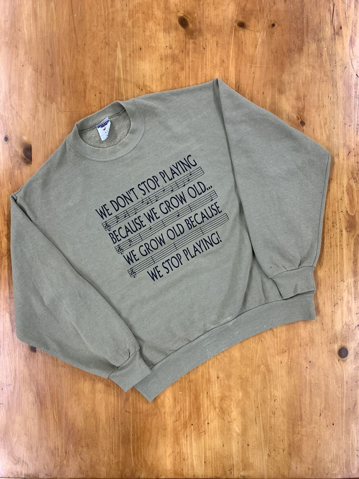 Vintage Crewneck Musicians Joke Vintage Sweatshirt T-Shirts, Hoodie | PodTeesHub.com