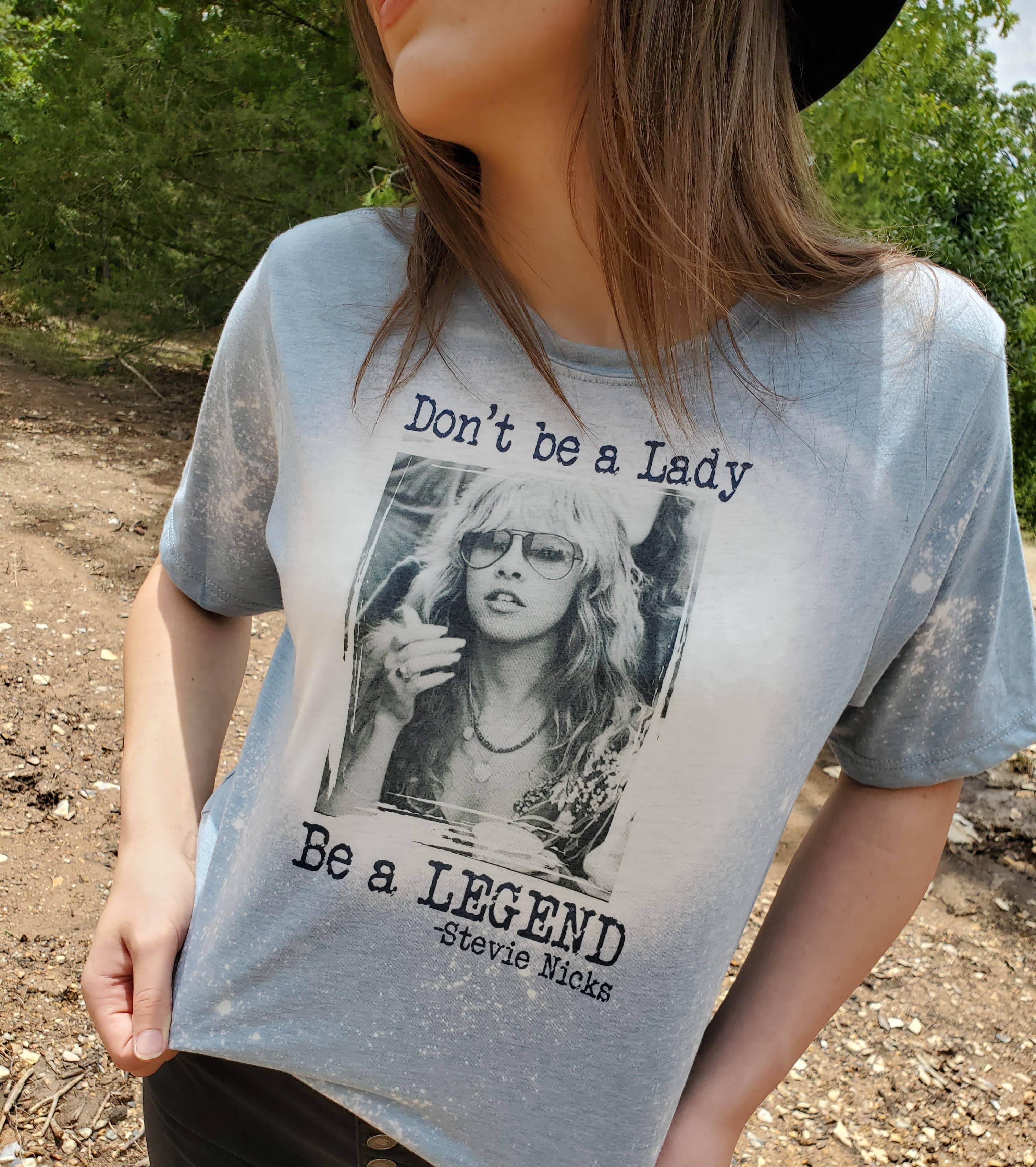 Retro Band T-Shirt Don't Be A Lady Be A Legend Graphic Tee (Copy) Hoodie, Sweatshirt | PodTeesHub.com