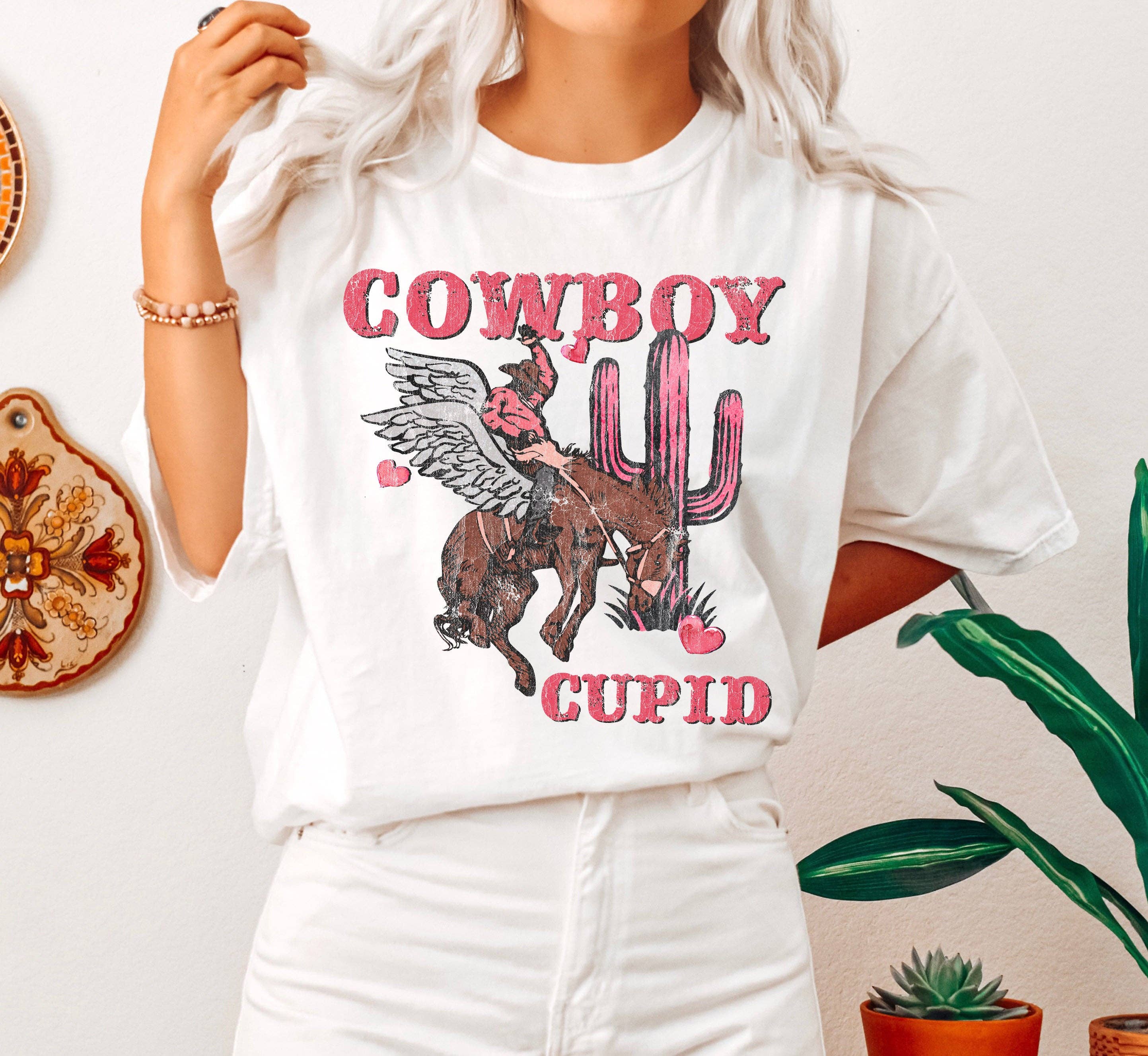 Cowboy Cupid Vintage T-Shirt Hoodie, Sweatshirt | PodTeesHub.com