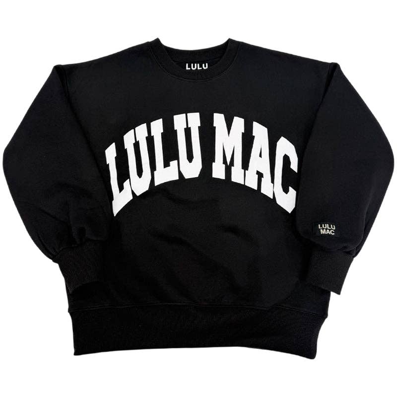 Lulu Mac Sweatshirt Black/White - Puff T-Shirts, Hoodie | PodTeesHub.com