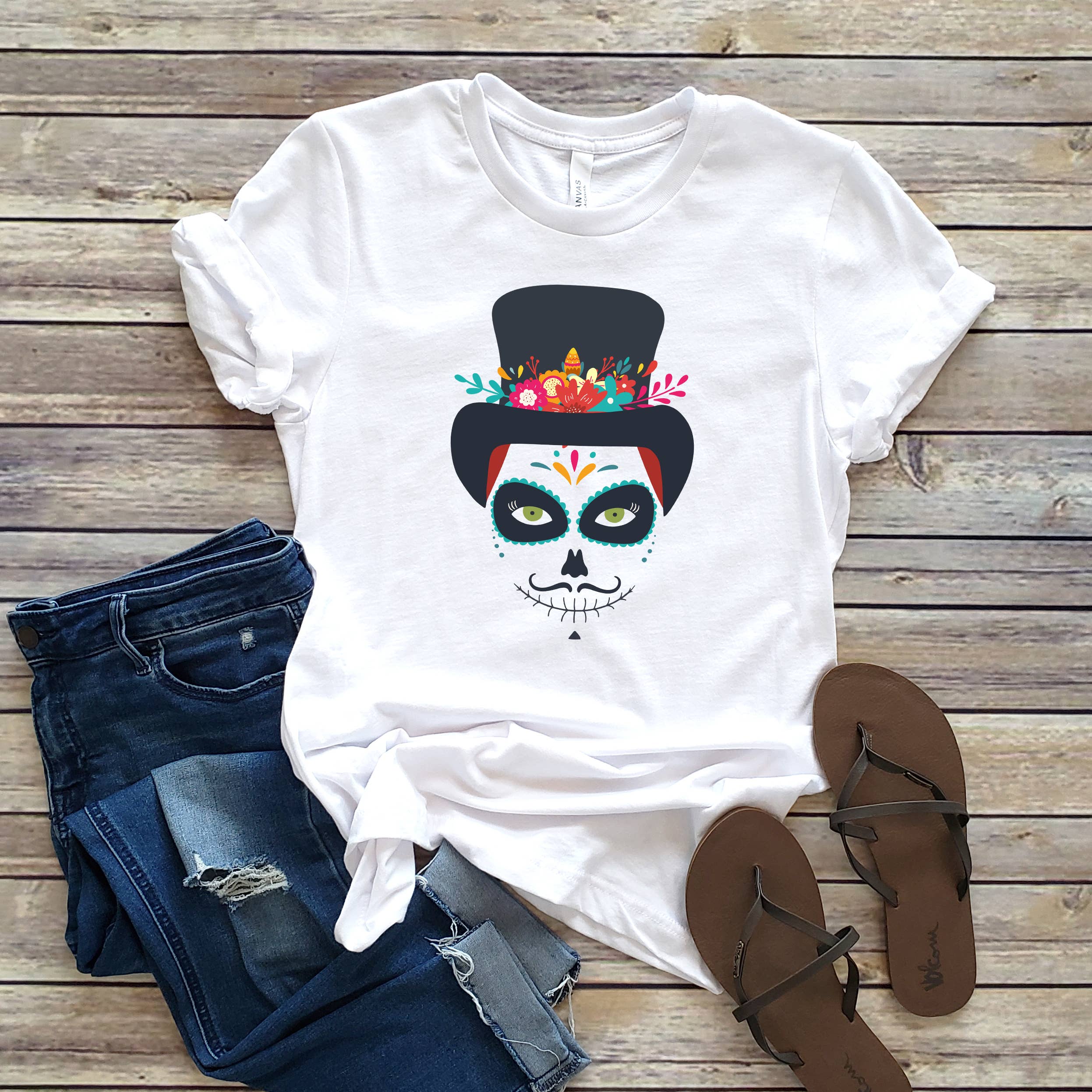 Skeleton Man Tee | Halloween | Sizes XS-2XL Hoodie, Sweatshirt | PodTeesHub.com