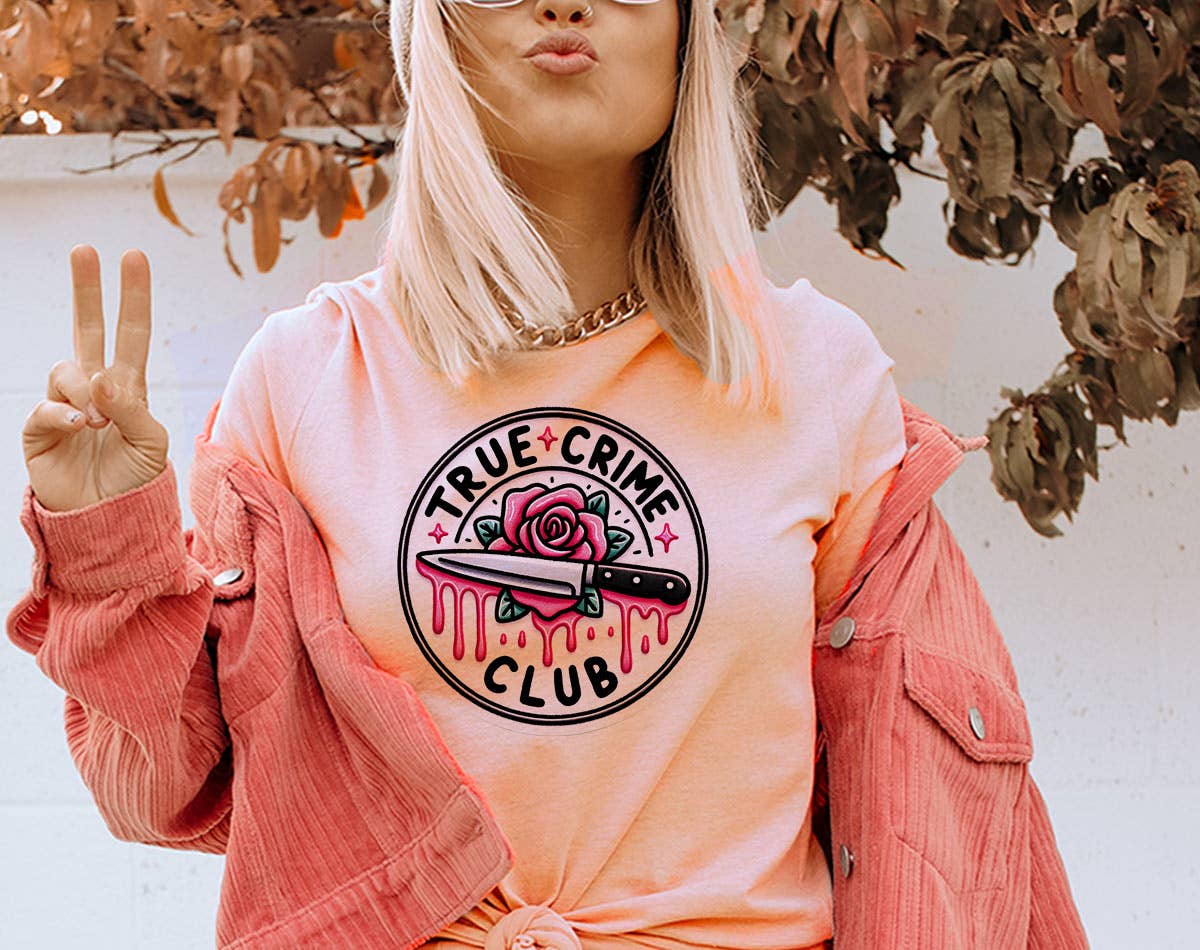 True Crime Club Rose - Cute True Crime Podcast Graphic Shirt Hoodie, Sweatshirt | PodTeesHub.com