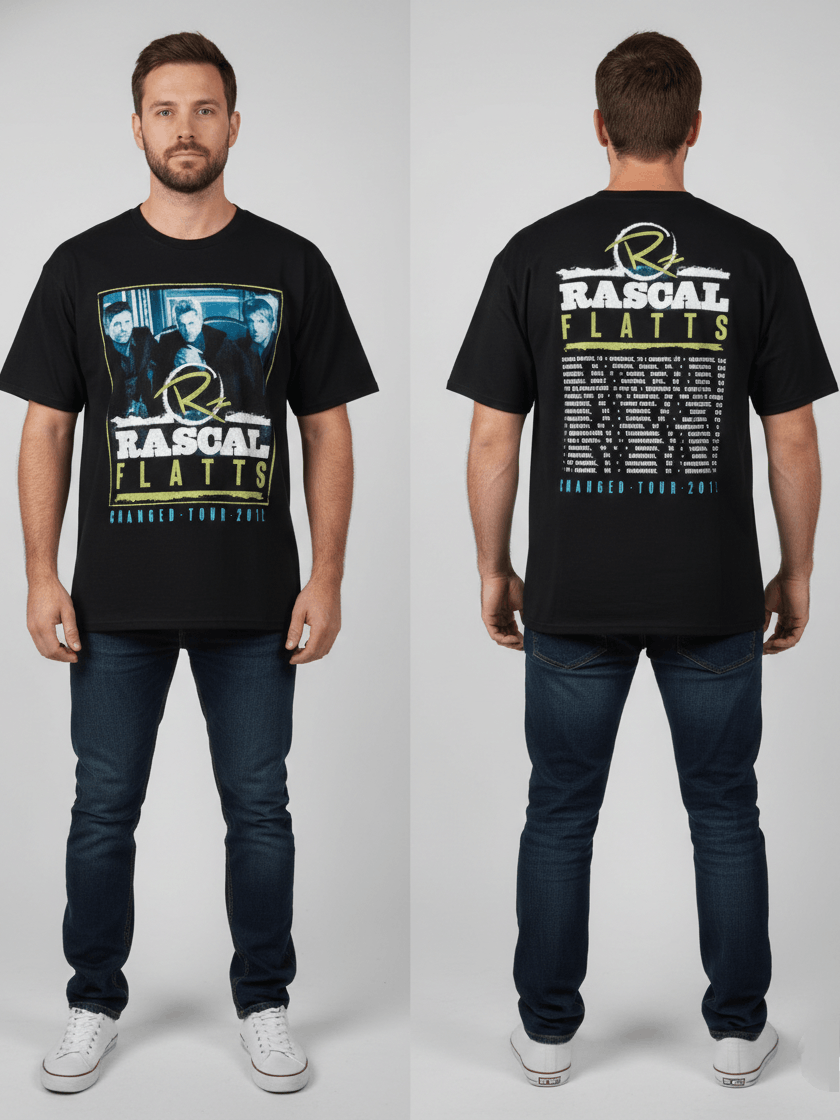 Band Tees Vintage Rascal Flatts 2012 Changed Tour T Shirt Hoodie, Sweatshirt | PodTeesHub.com