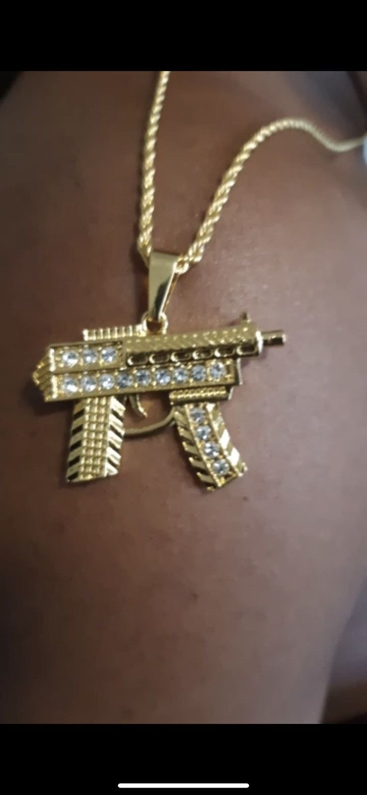 Vintage Tupac Inspired Gun Pendant And Chain T-Shirts, Hoodie, Sweatshirt | PodTeesHub.com