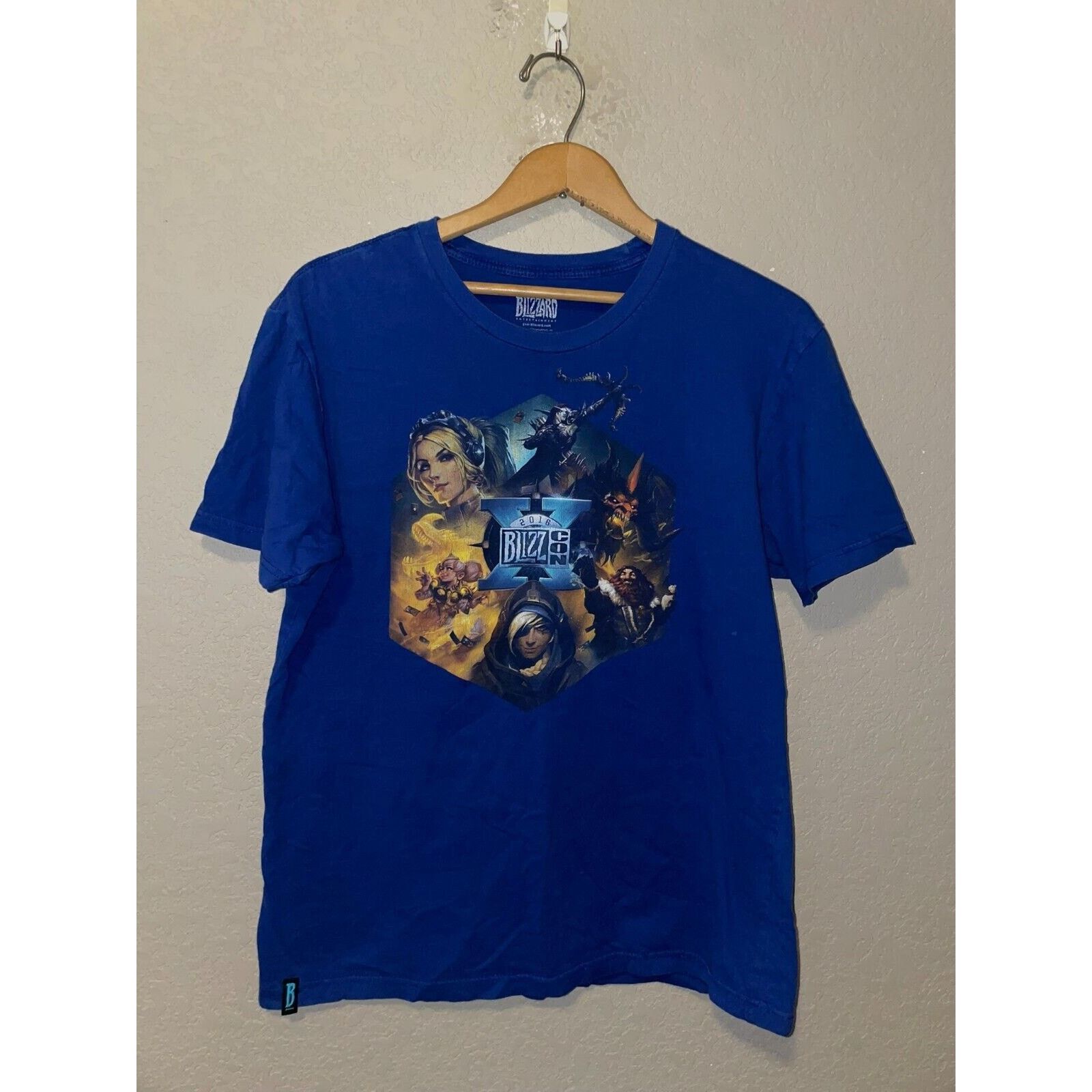 Vintage Blizzcon Shirt 2016 Blizz Con Blizzard Video Game Blue Tee L Hoodie, Sweatshirt | PodTeesHub.com