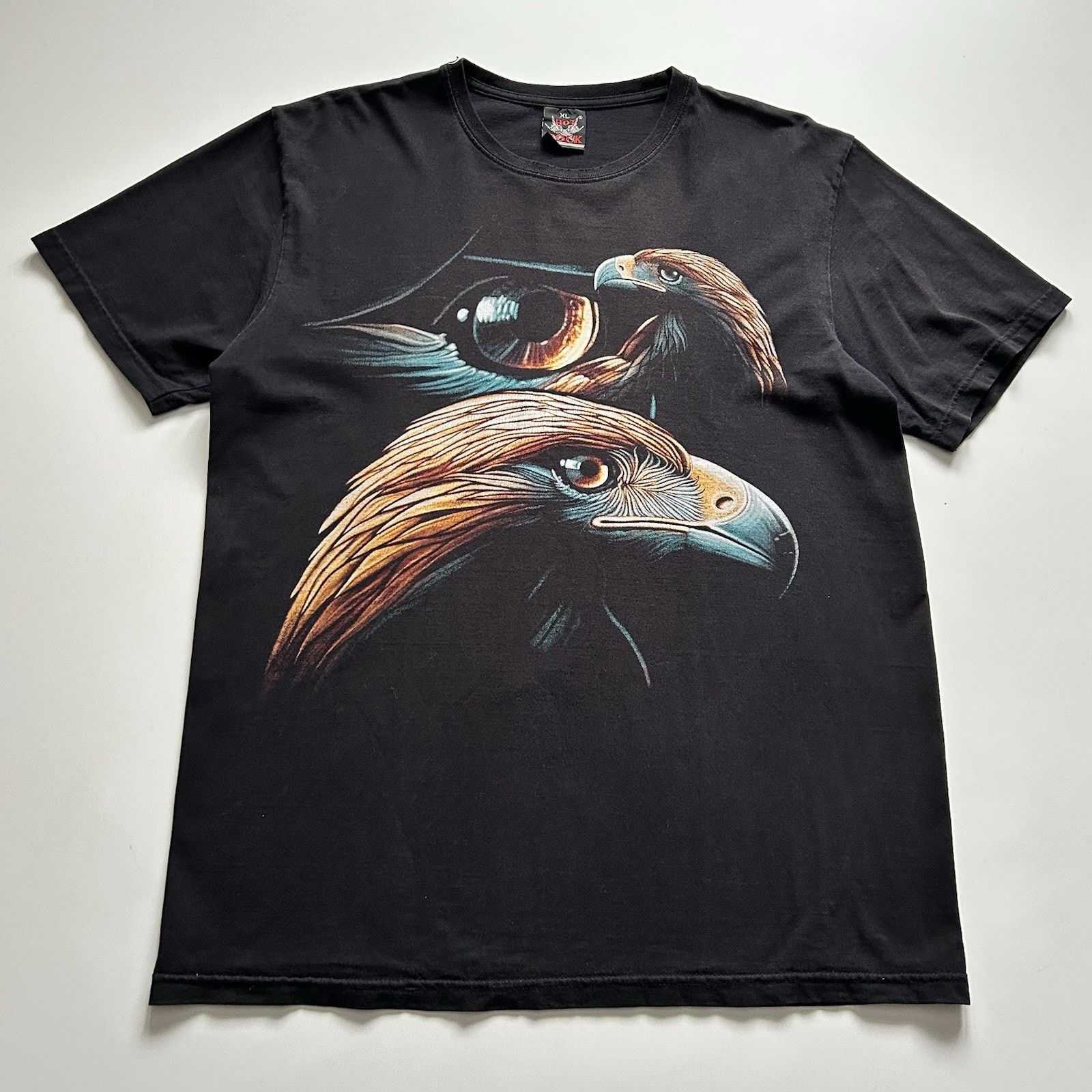 Vintage Eagle Art Xl 90s Animal Art Sun Faded Black T-Shirts, Hoodie, Sweatshirt