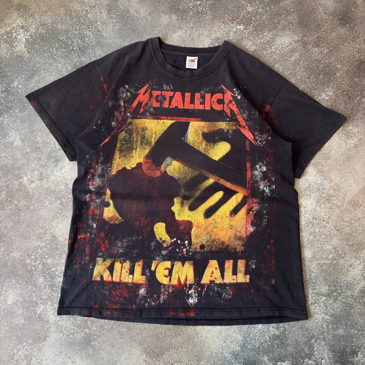 Metallica Vintage Distressed Rock Band T Shirt Hoodie, Sweatshirt | PodTeesHub.com