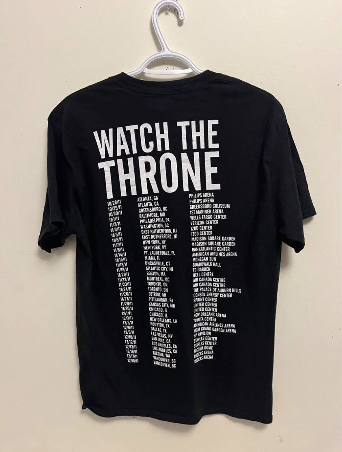 Rap Tees 2011 Watch The Throne Kanye West Jay Z Concert Tour Shirt Hoodie, Sweatshirt | PodTeesHub.com
