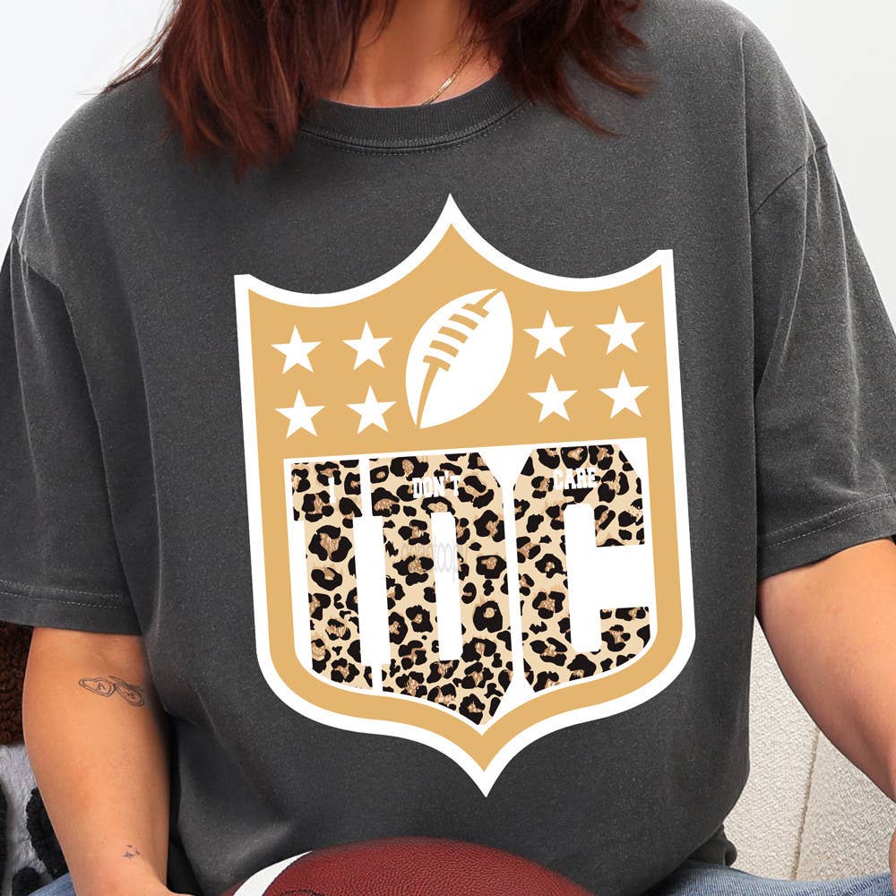Idc Leopard Football Tee Hoodie, Sweatshirt | PodTeesHub.com