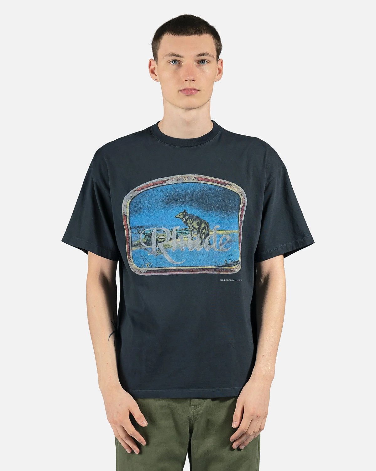 Rhude Lone Wolf Tee Used Hoodie, Sweatshirt | PodTeesHub.com