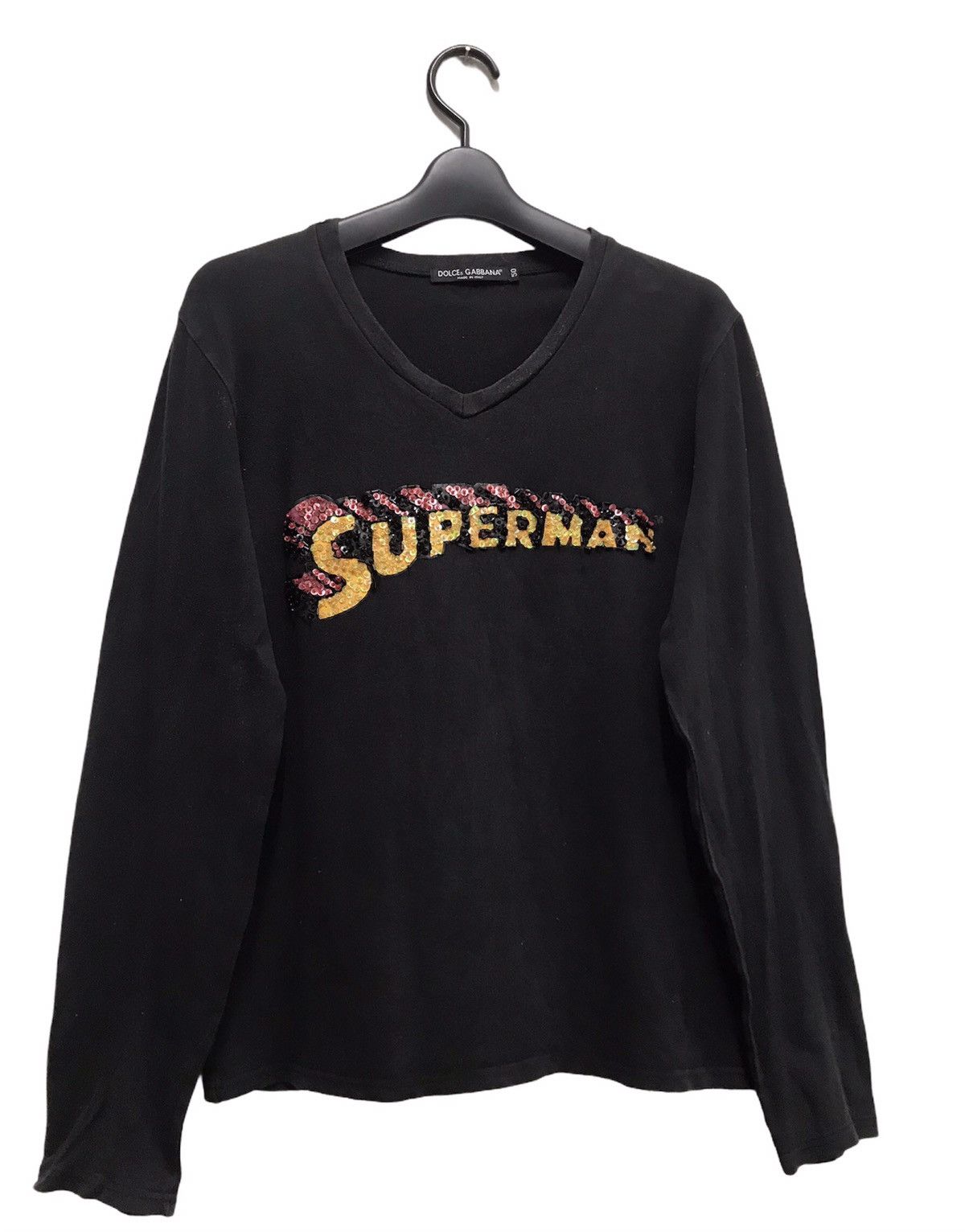 Gabbana Vintage Dolce Gabbana Superman Long Sleeve Shirt Hoodie, Sweatshirt | PodTeesHub.com