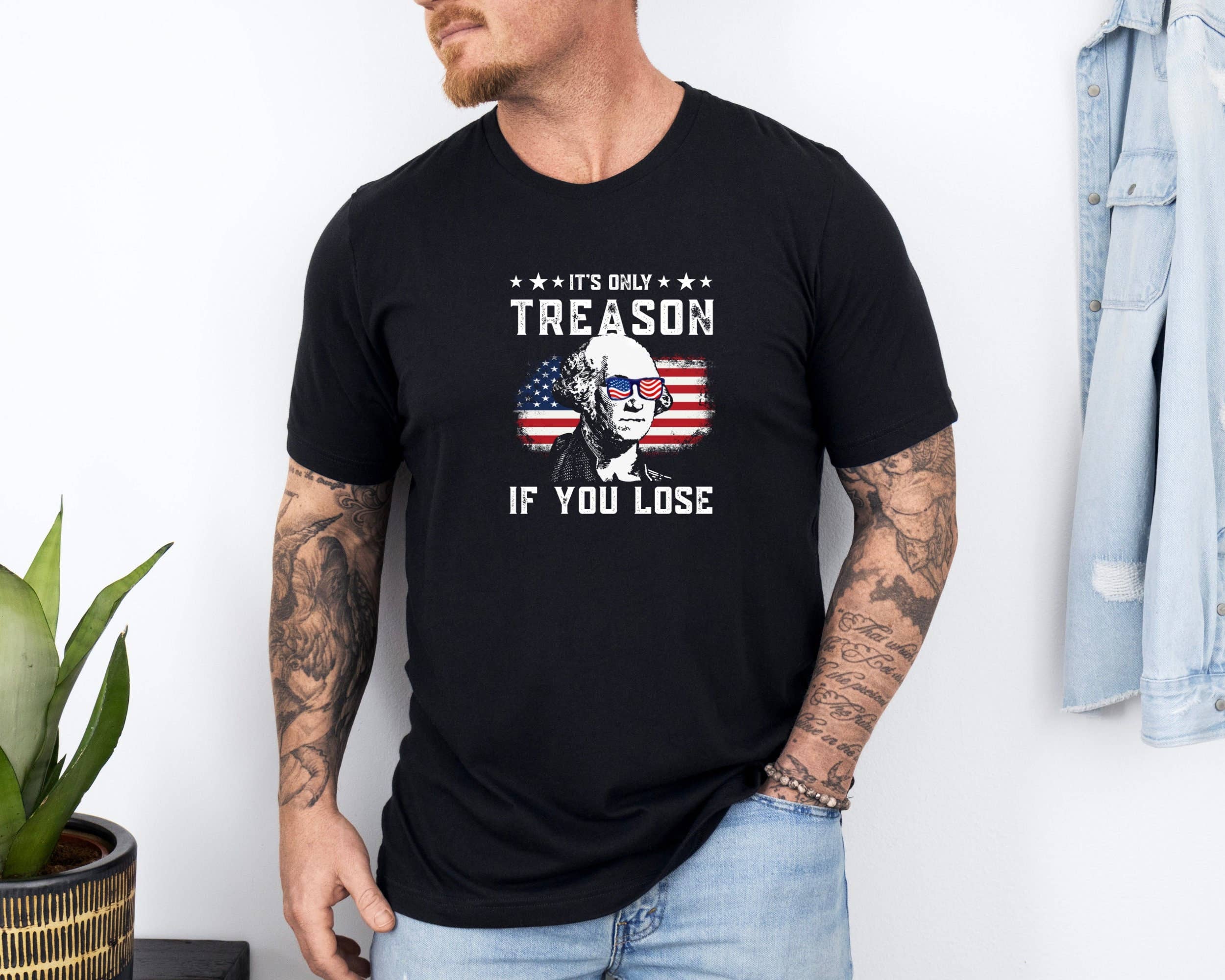George Washington Funny 4th of July T-Shirt, USA Patriotism Hoodie, Sweatshirt | PodTeesHub.com