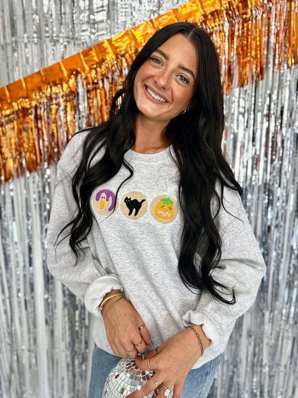 Spooky Halloween Cookie Embroidered Sweatshirt T-Shirts, Hoodie | PodTeesHub.com