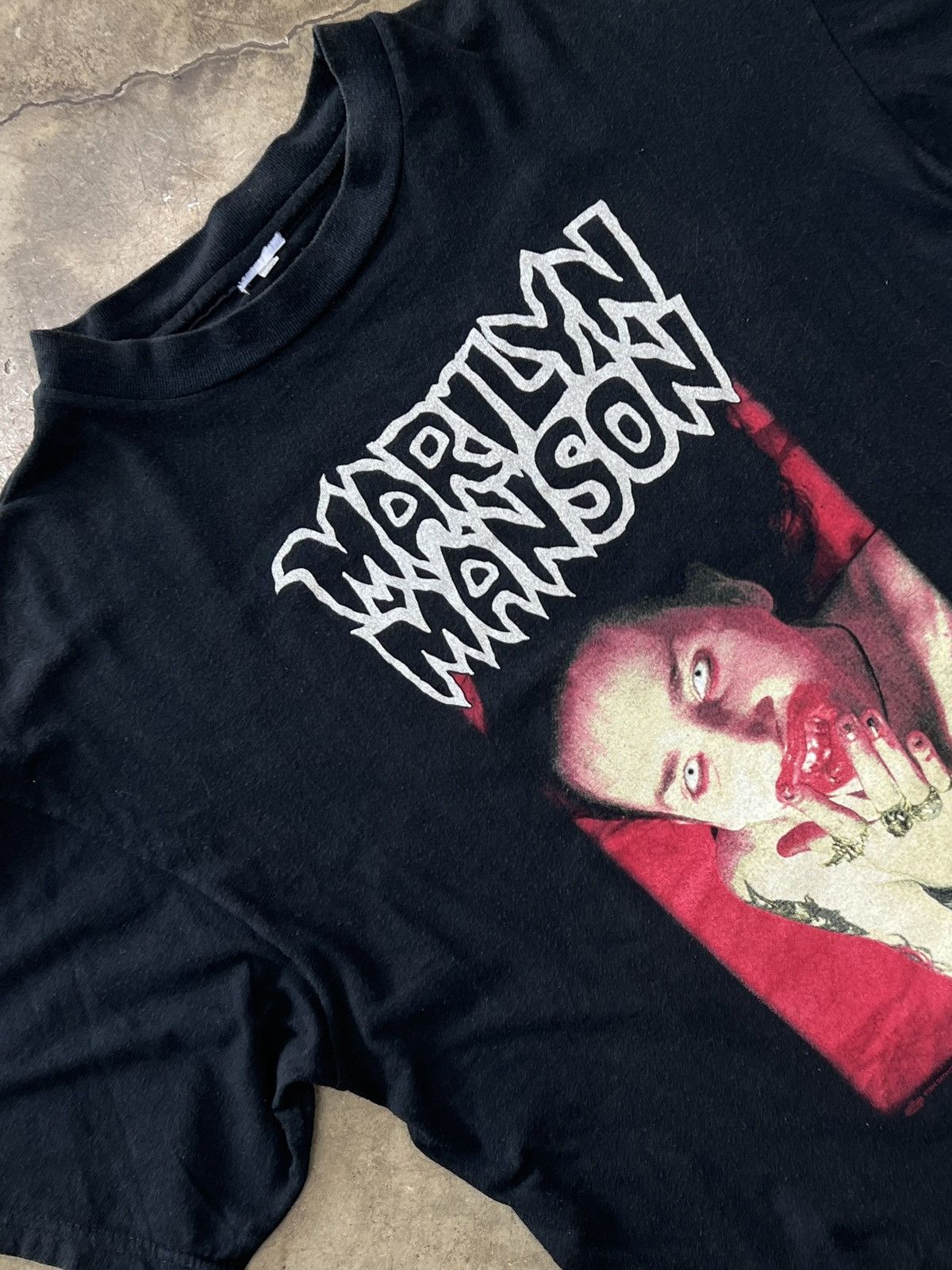 Band Tees Vintage 1994 Marilyn Manson Lunchbox I Am The God Tee Xl Hoodie, Sweatshirt | PodTeesHub.com