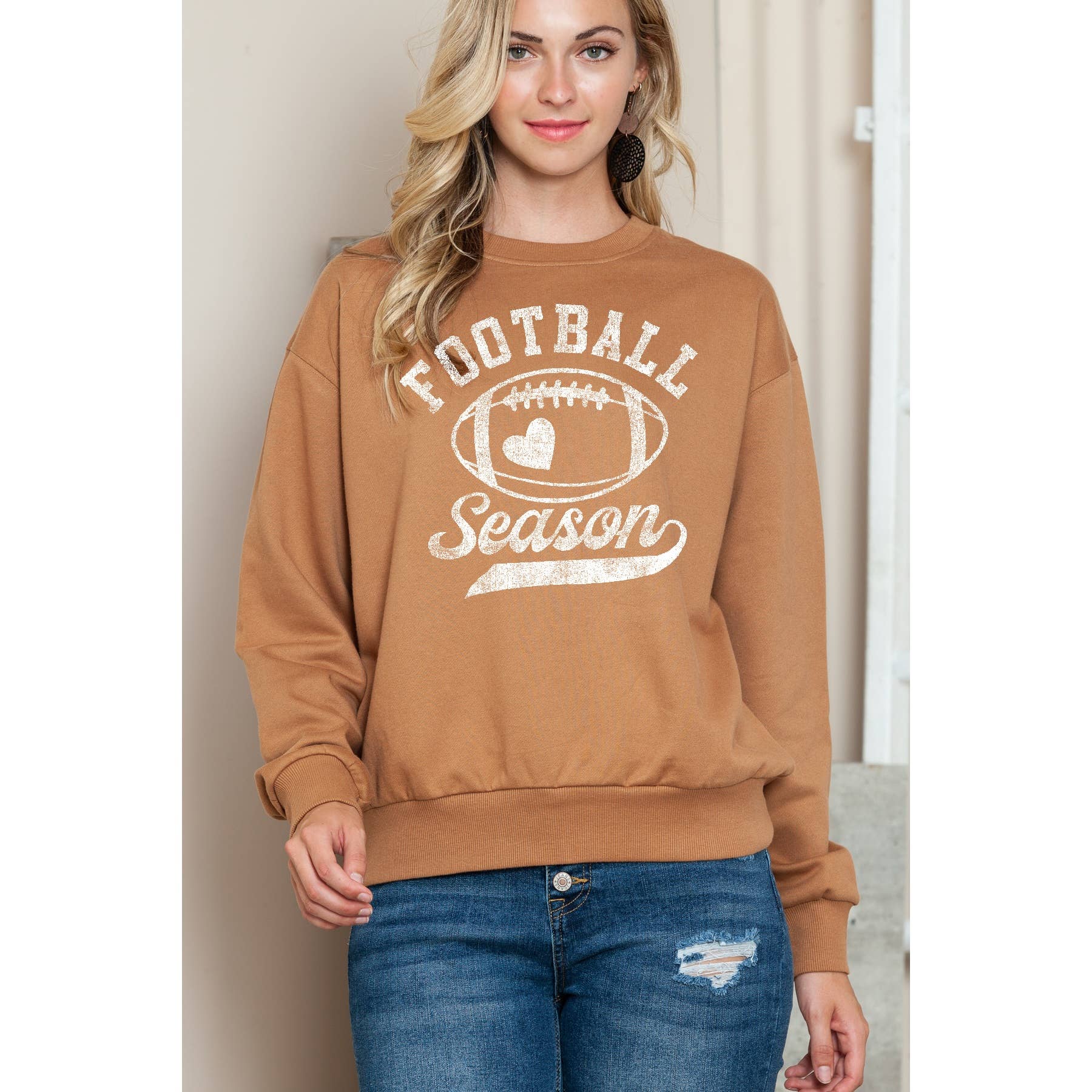 Football Season - Crewneck Sweatshirt T-Shirts, Hoodie | PodTeesHub.com